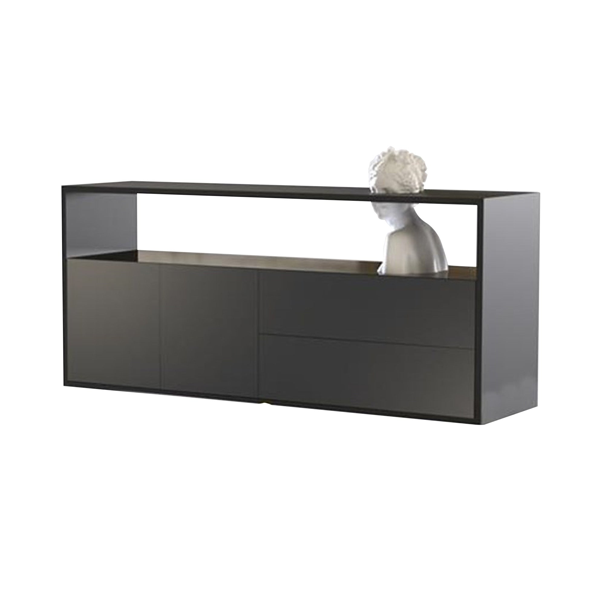 Venus black chest of drawers