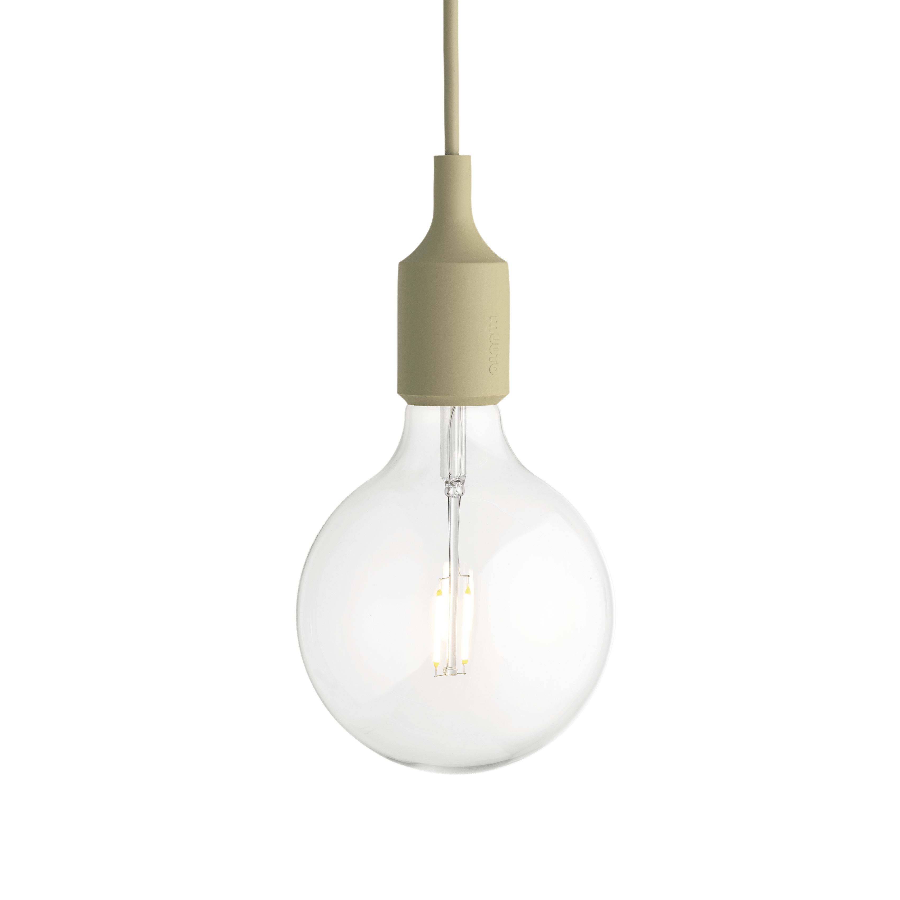 Pendelleuchte E27 beige-grün