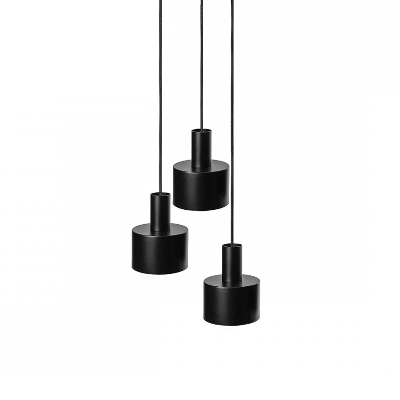 Pendelleuchte ENKEL 3P schwarz