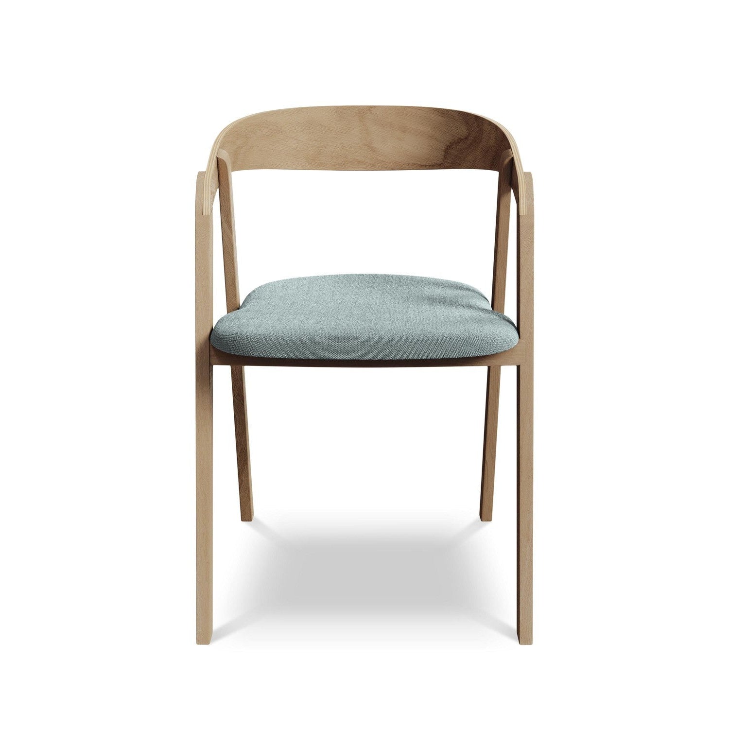 Stuhl ERIKA jeansblau mit Buchenbasis