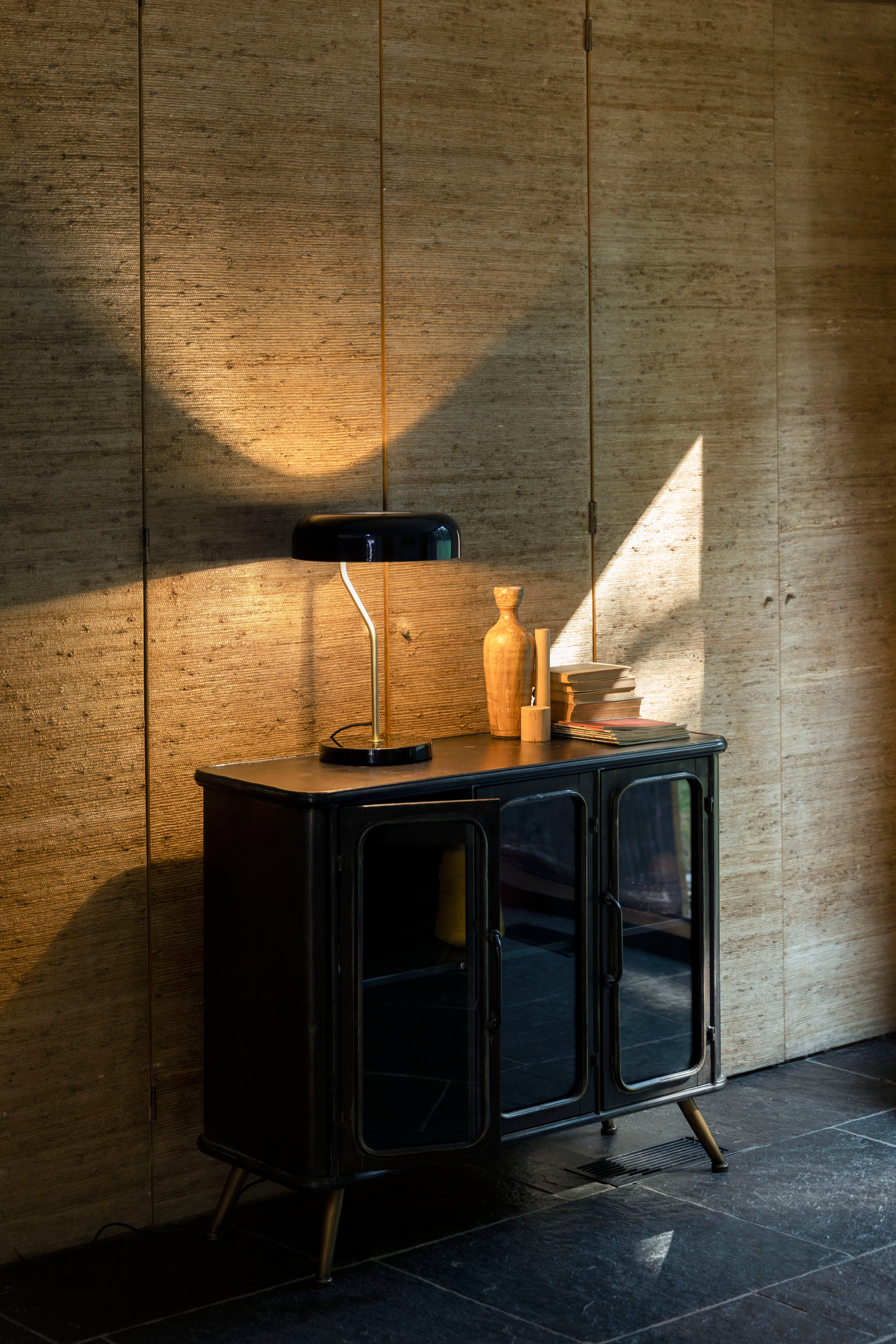 Lampa stołowa ECLIPSE czarny – styl art déco