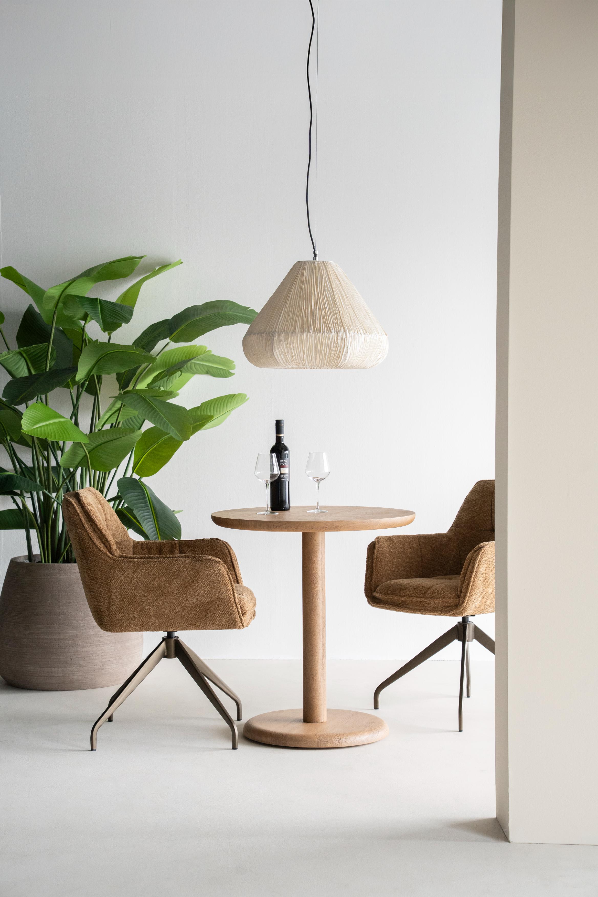 Round Bistro Table FLORENT Mango Wood