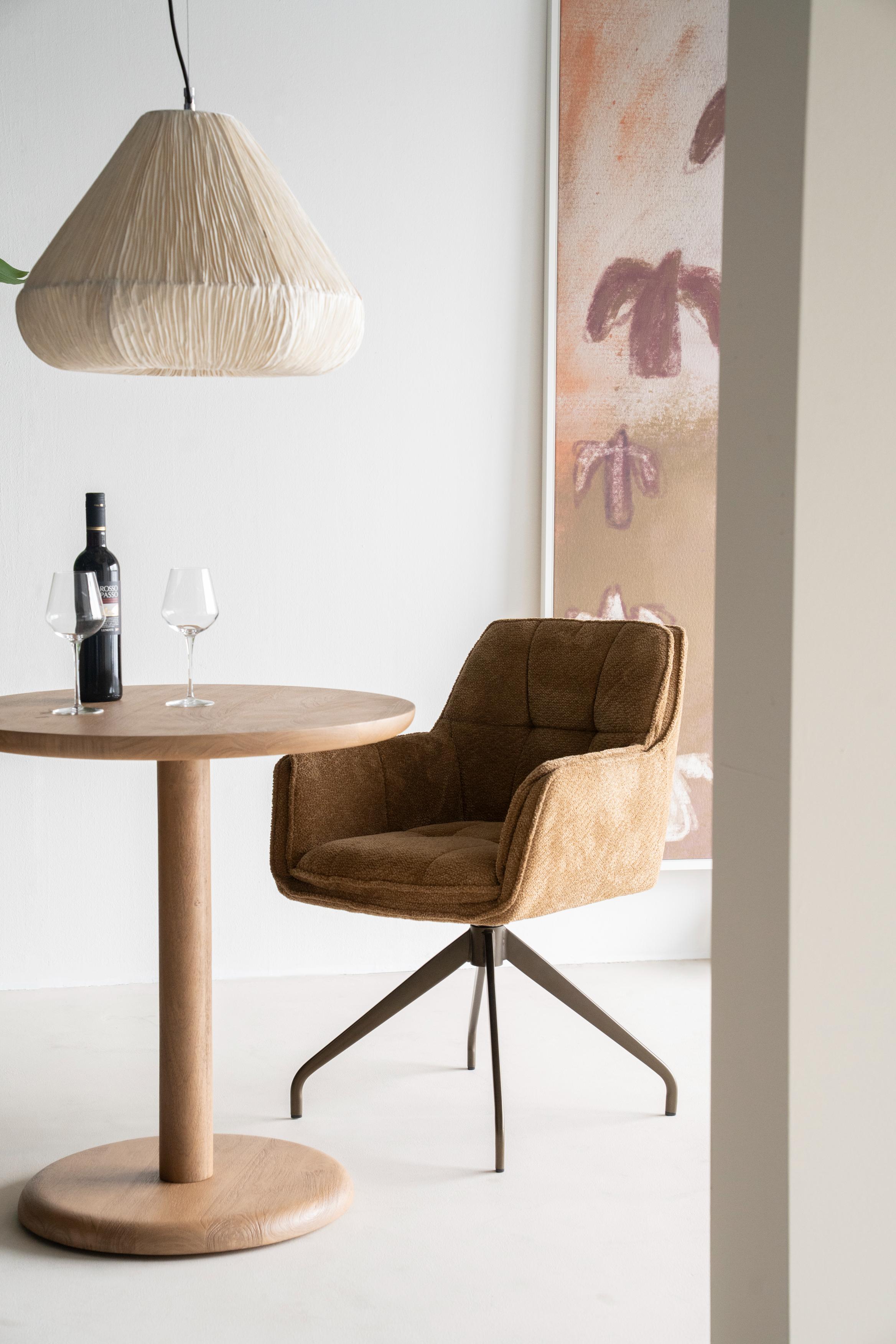 Round Bistro Table FLORENT Mango Wood