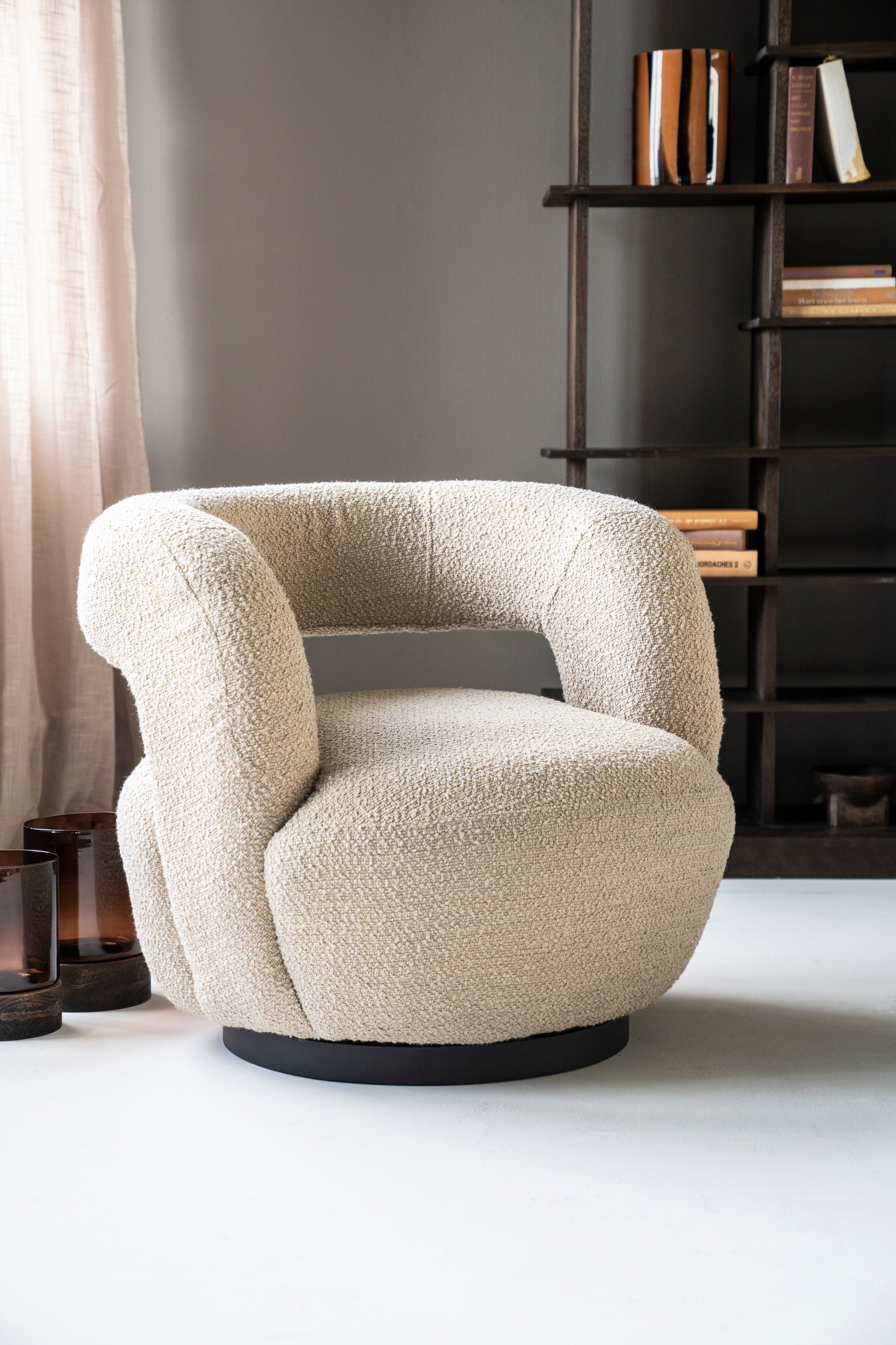 Sessel SHARON dunkelbeige