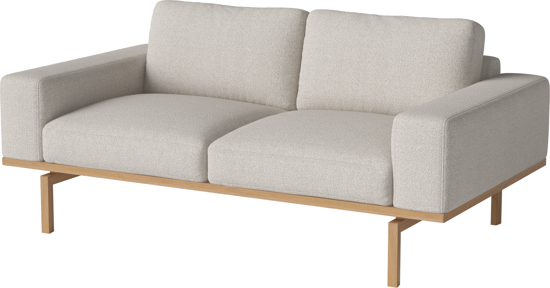 2-Personen-Sofa Elton-Basis aus Eichenholz