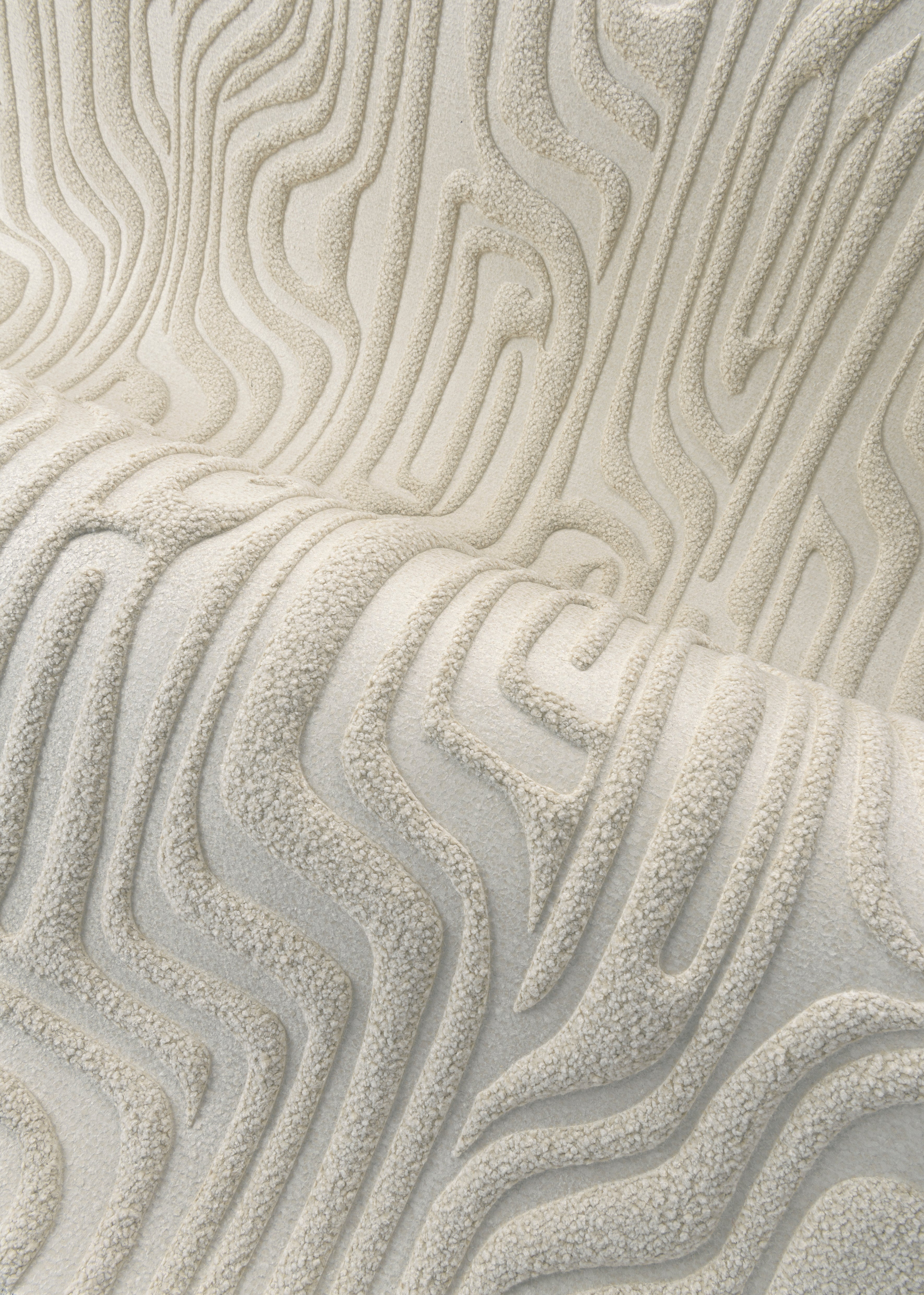 Textil-Tapete CLOUD weiß