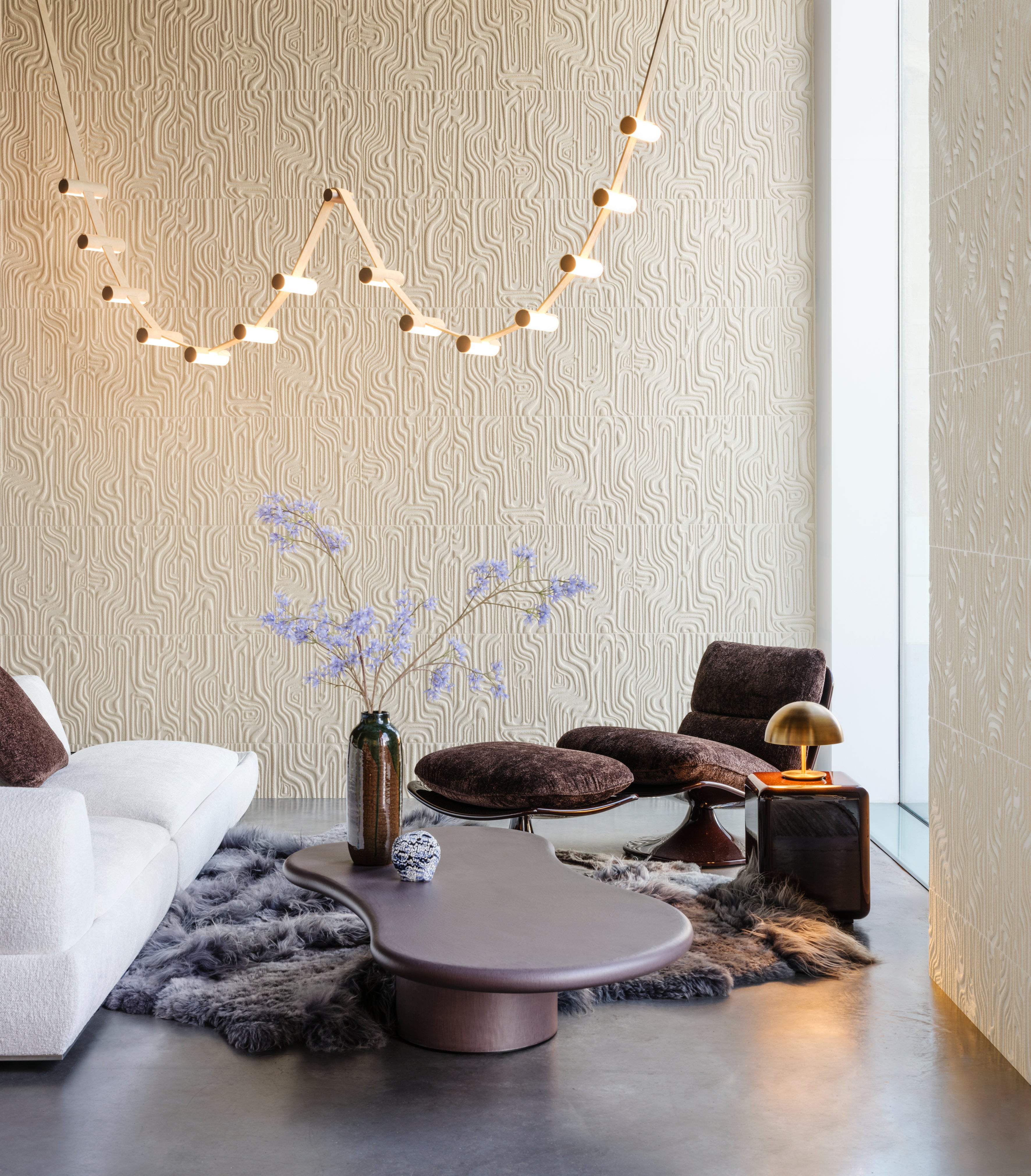 Textil-Tapete CLOUD weiß