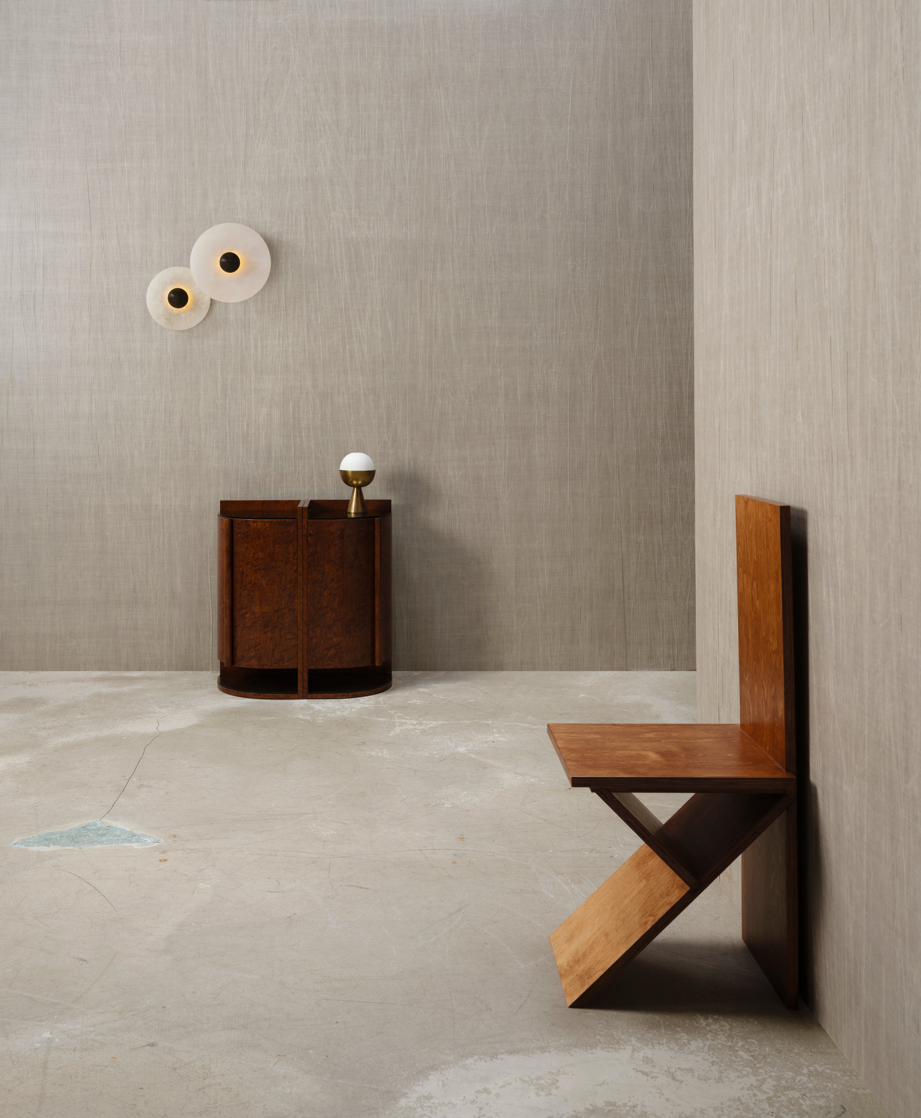 Pleated Wallpaper PYXIS Navy Blue