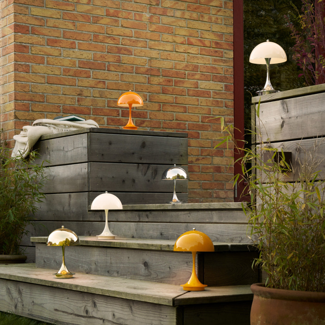 Tragbare Lampe PANTHELLA 160 verchromt