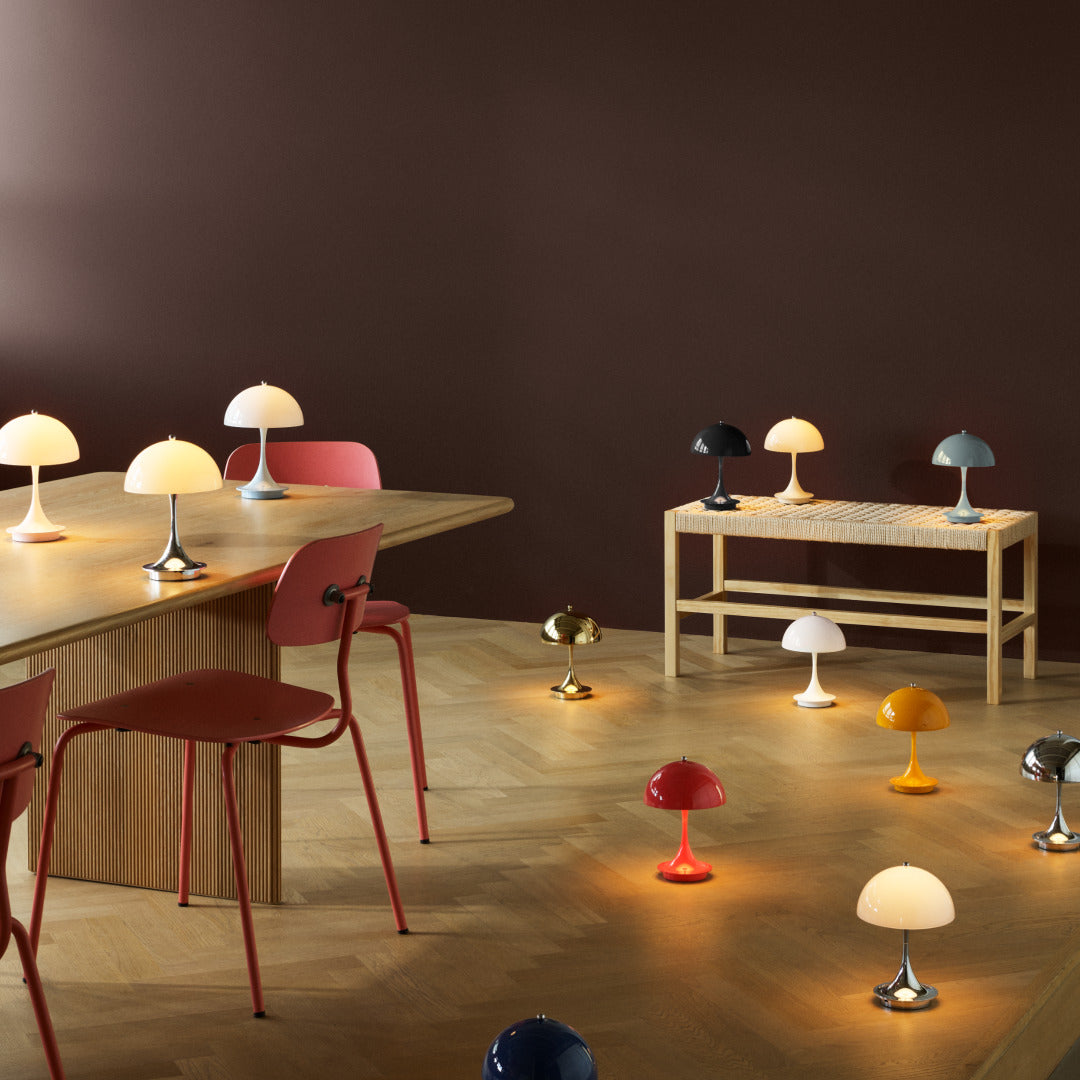 Tragbare Lampe PANTHELLA 160 verchromt