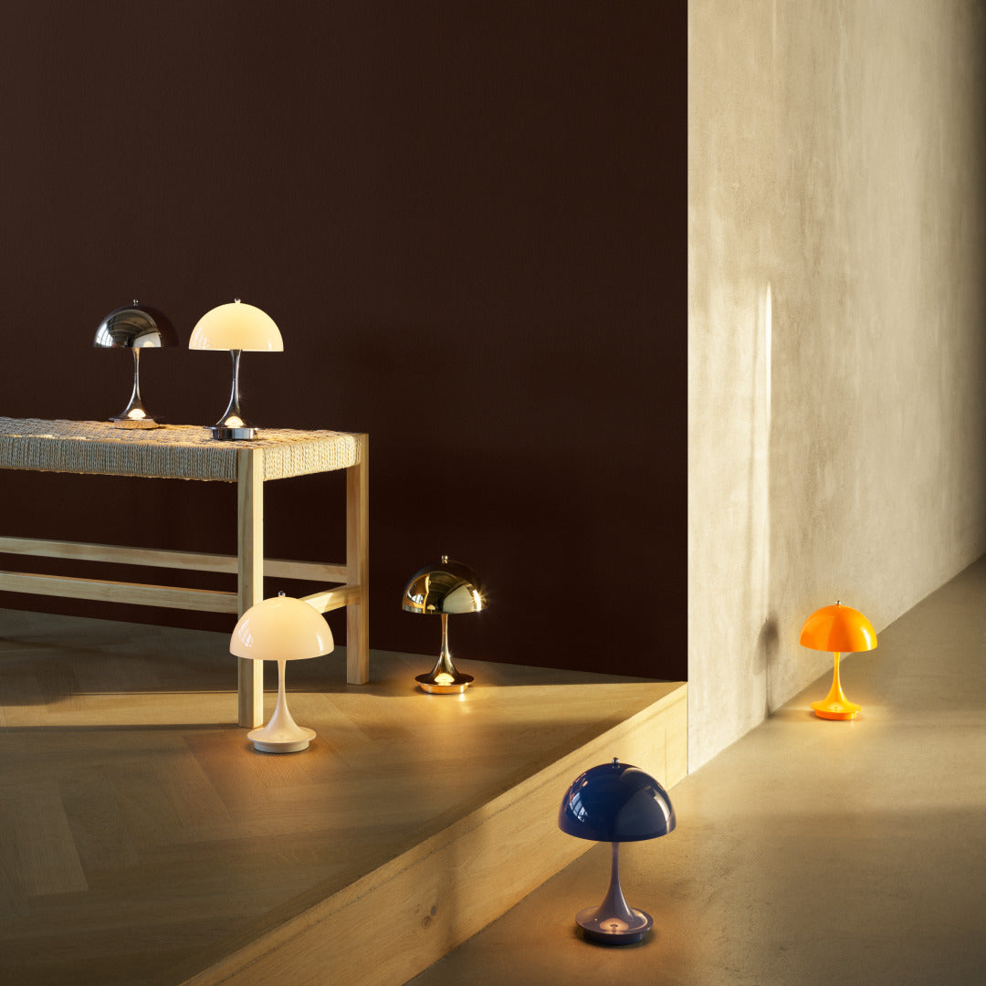 Tragbare Lampe PANTHELLA 160 verchromt