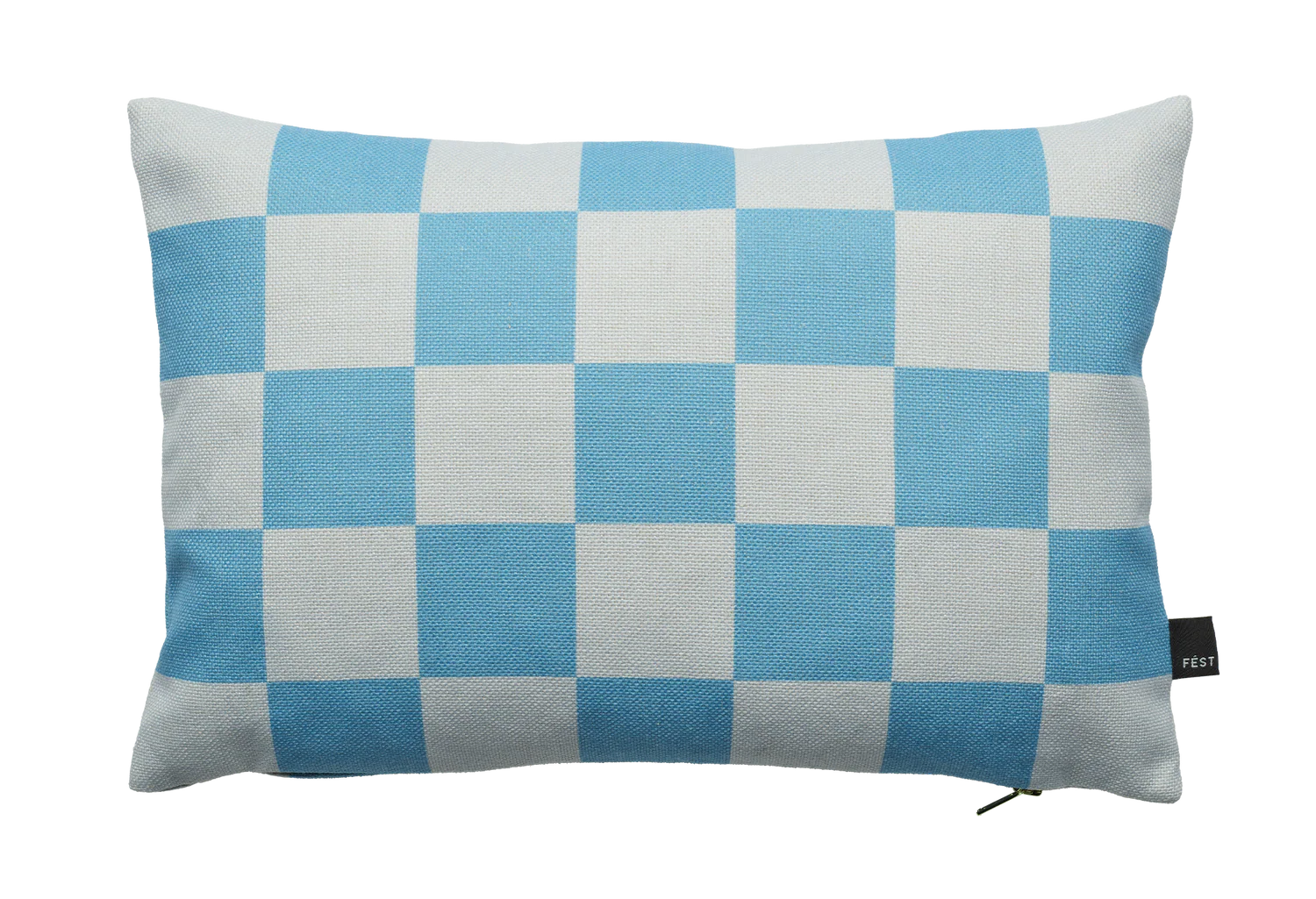 Rechteckiges Kissen STRIPES AND CHECKS blau