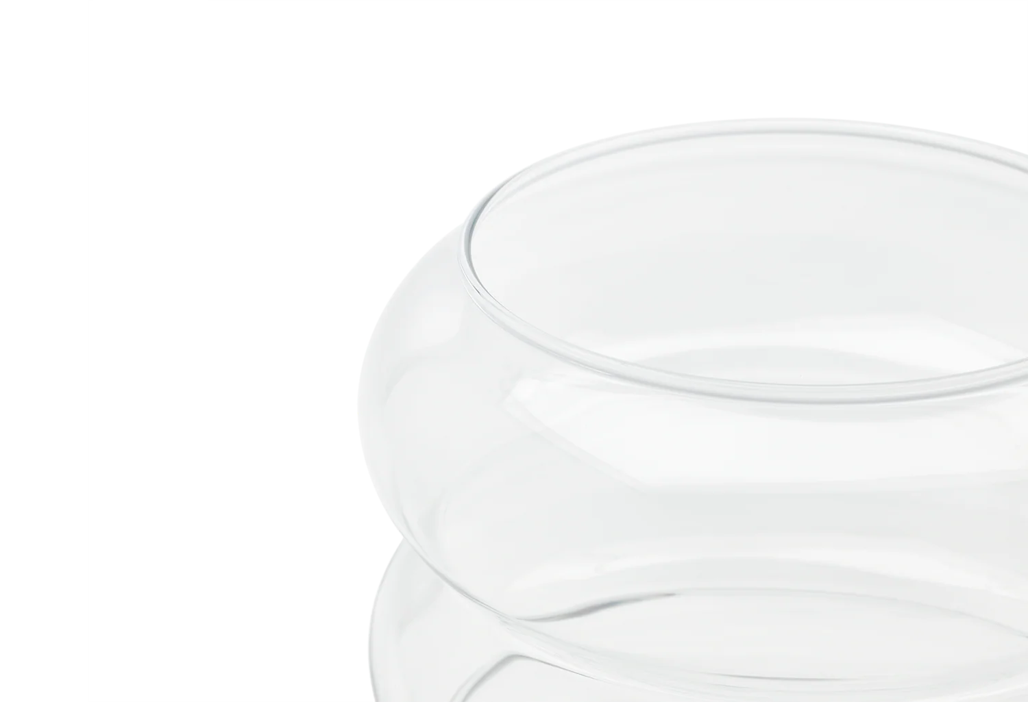 BUBBLE Vase transparent glass