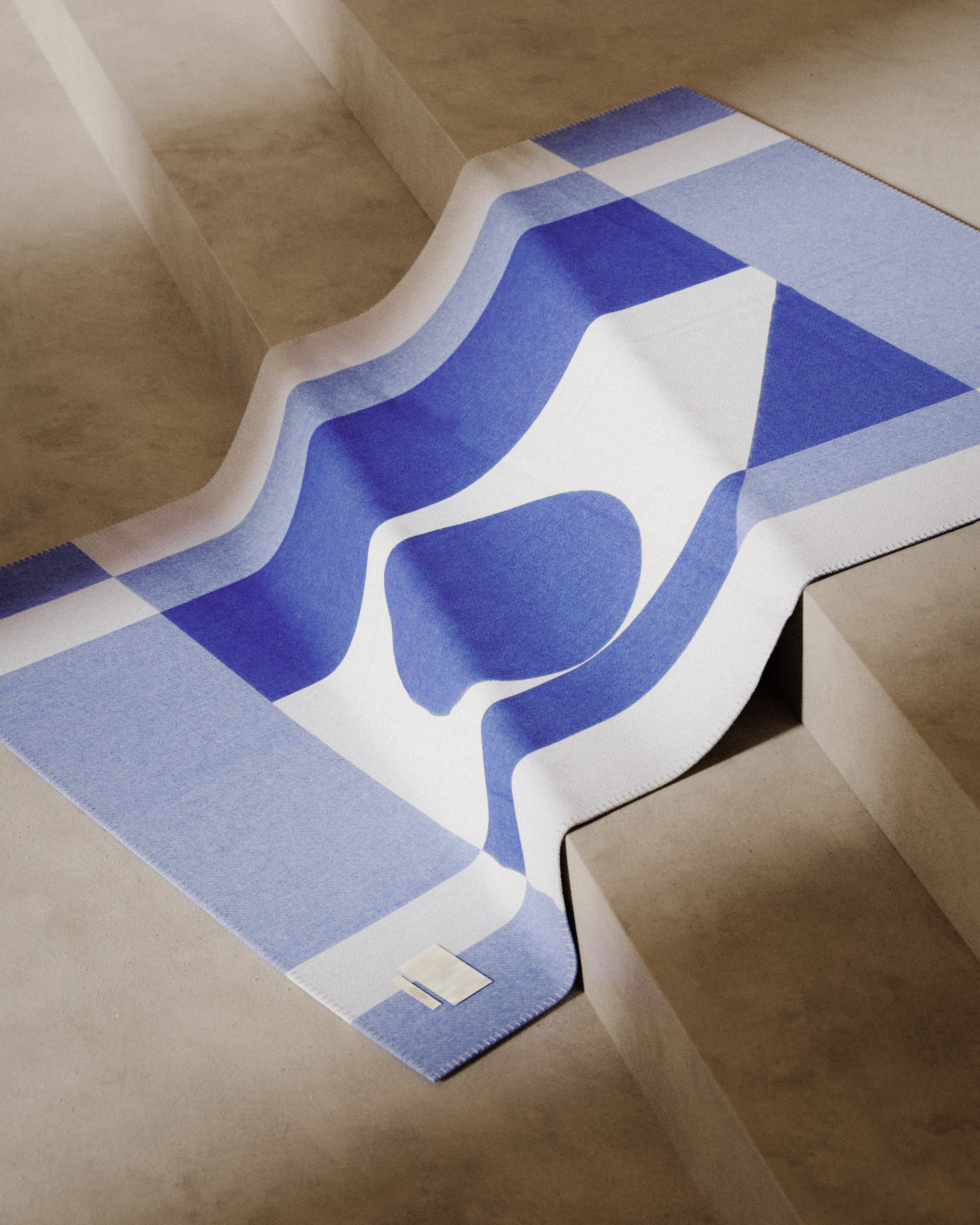 Koc BIG LOGO blau-beige