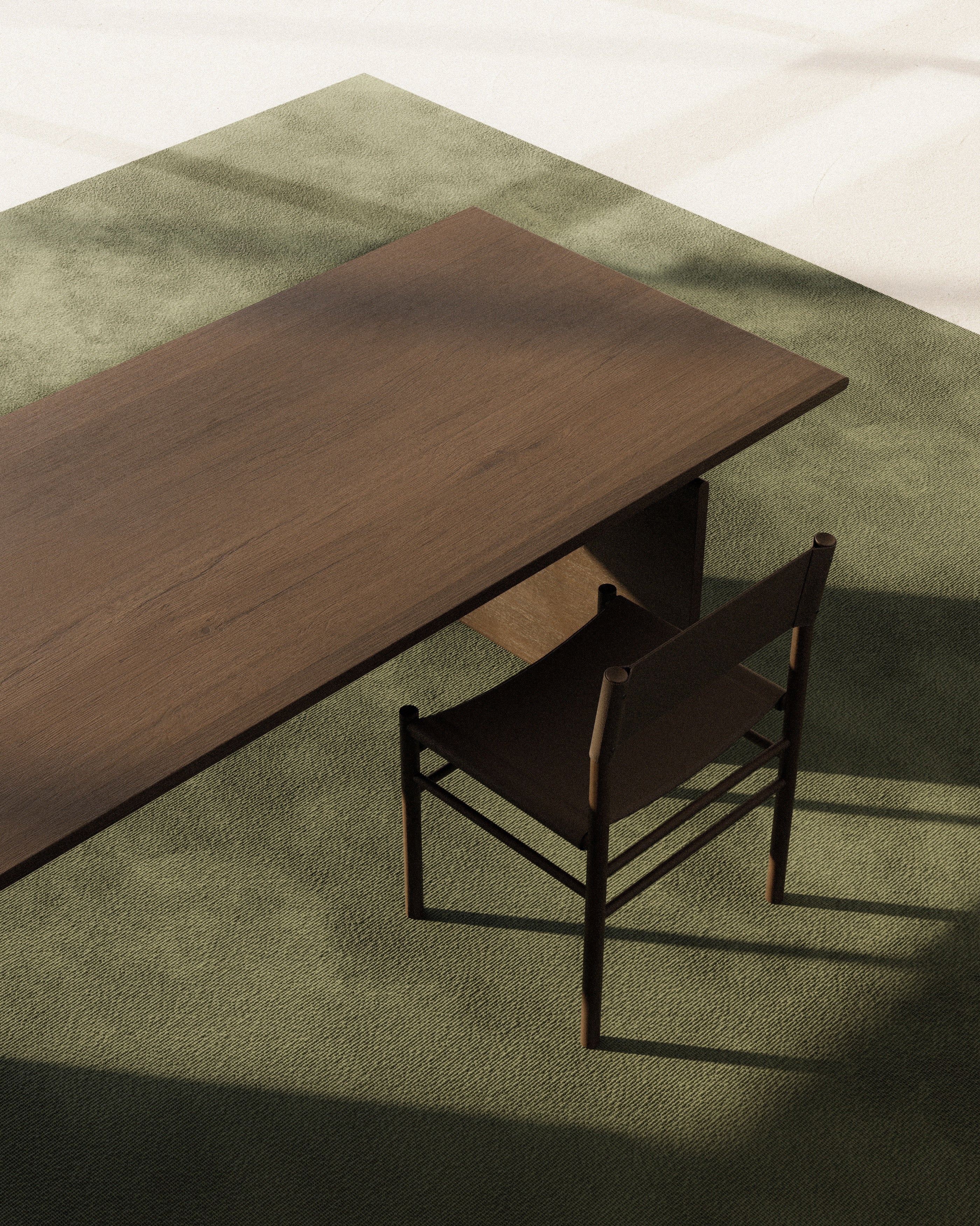 Stuhl FERRA Eiche und Leder