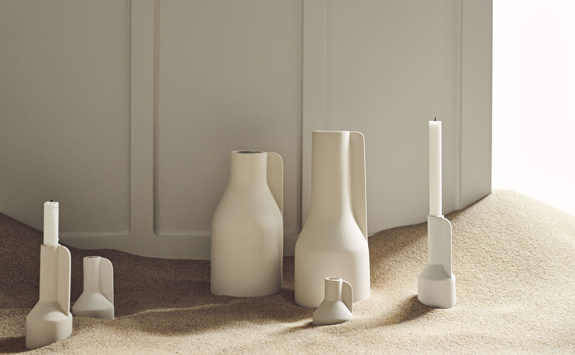 Falda Cream Vase