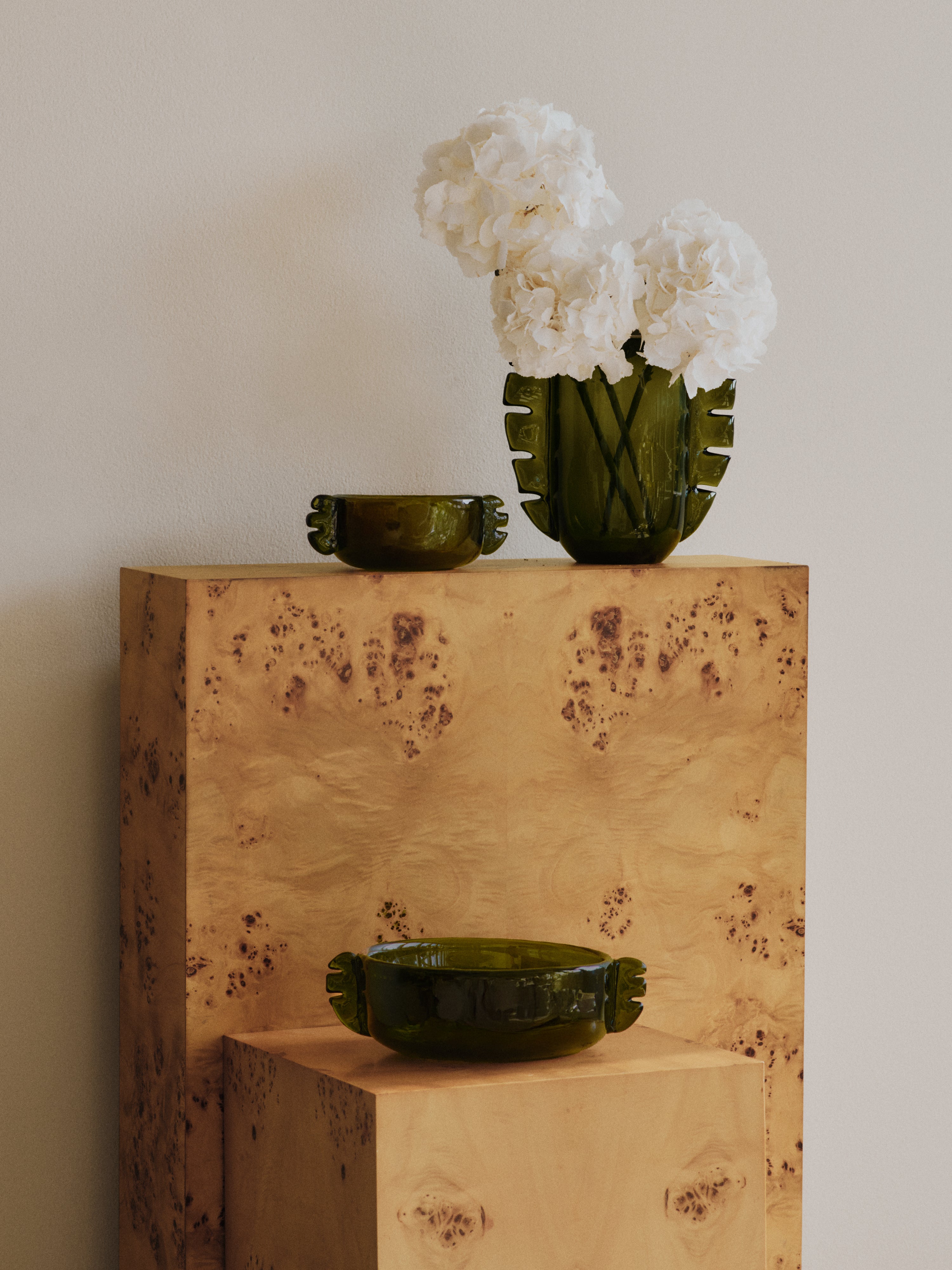 Glas-Schale ALAS moosgrün