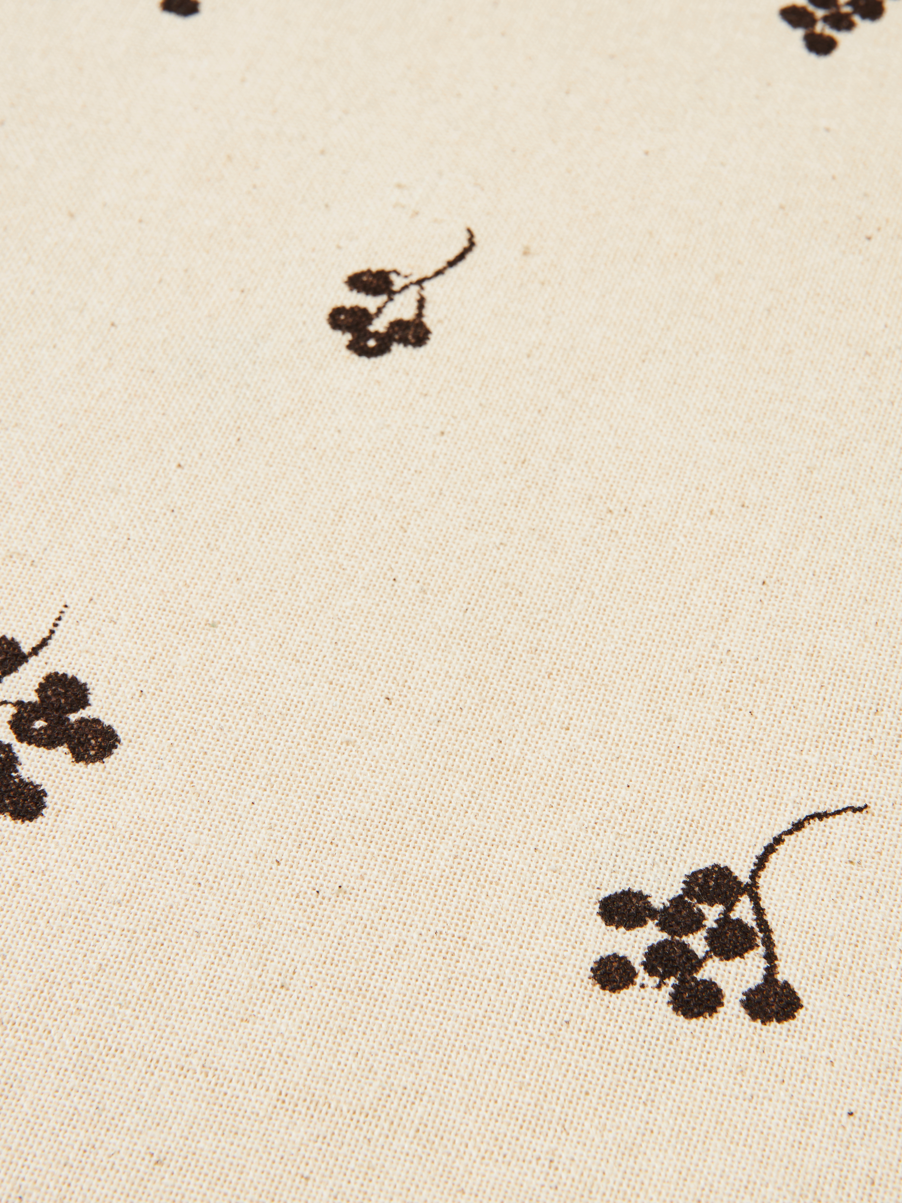BAIES cream tablecloth with brown pattern