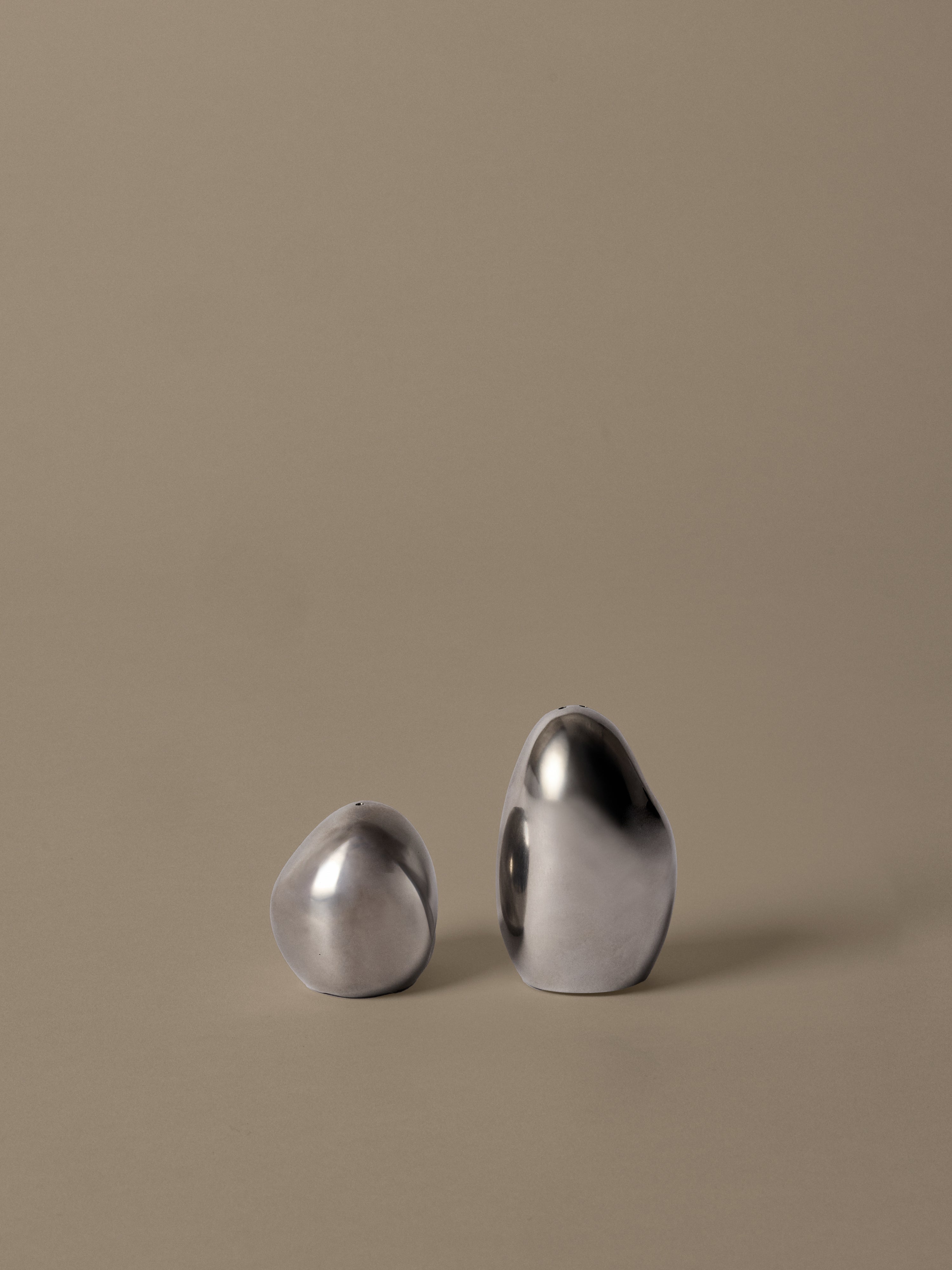 OREVO stainless steel salt and pepper shaker set