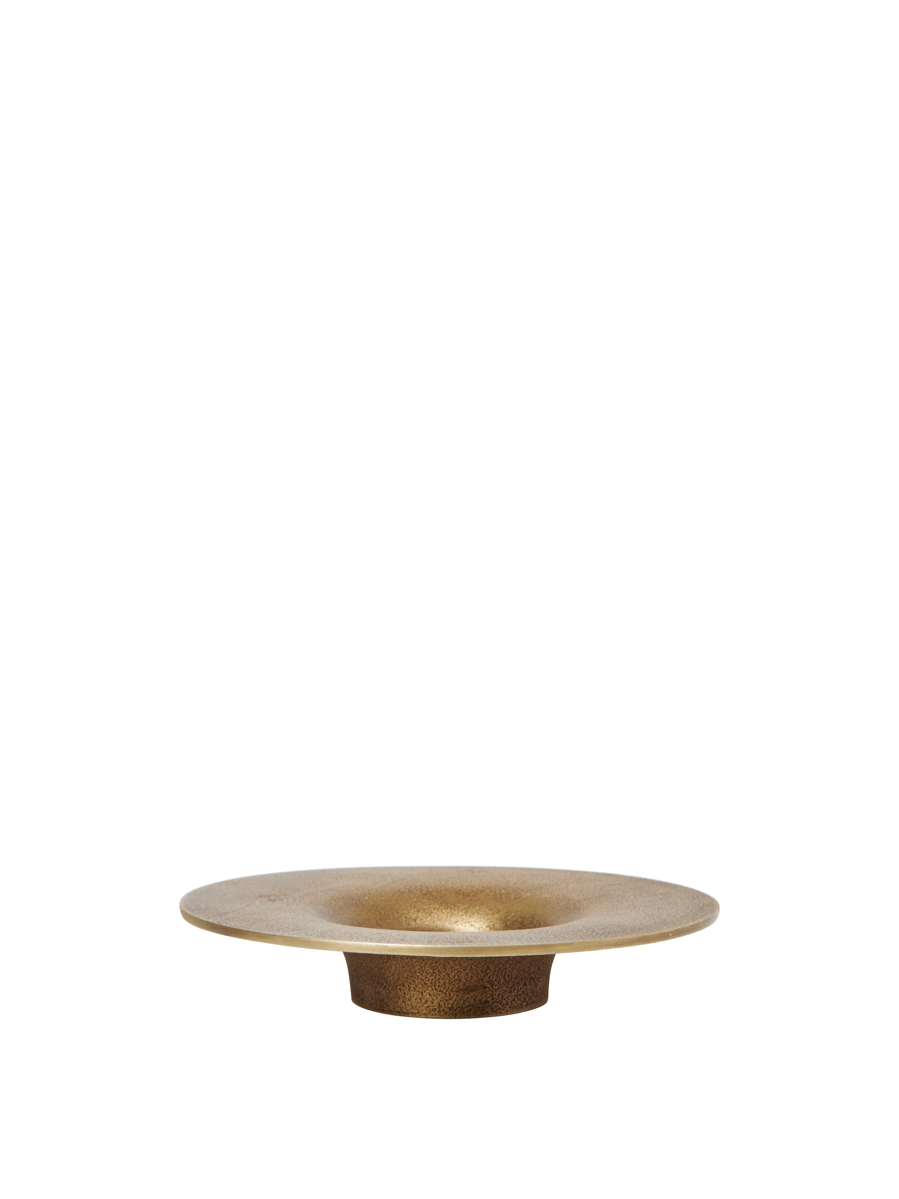 SOOTHE Candle Holder with a Brass Finish