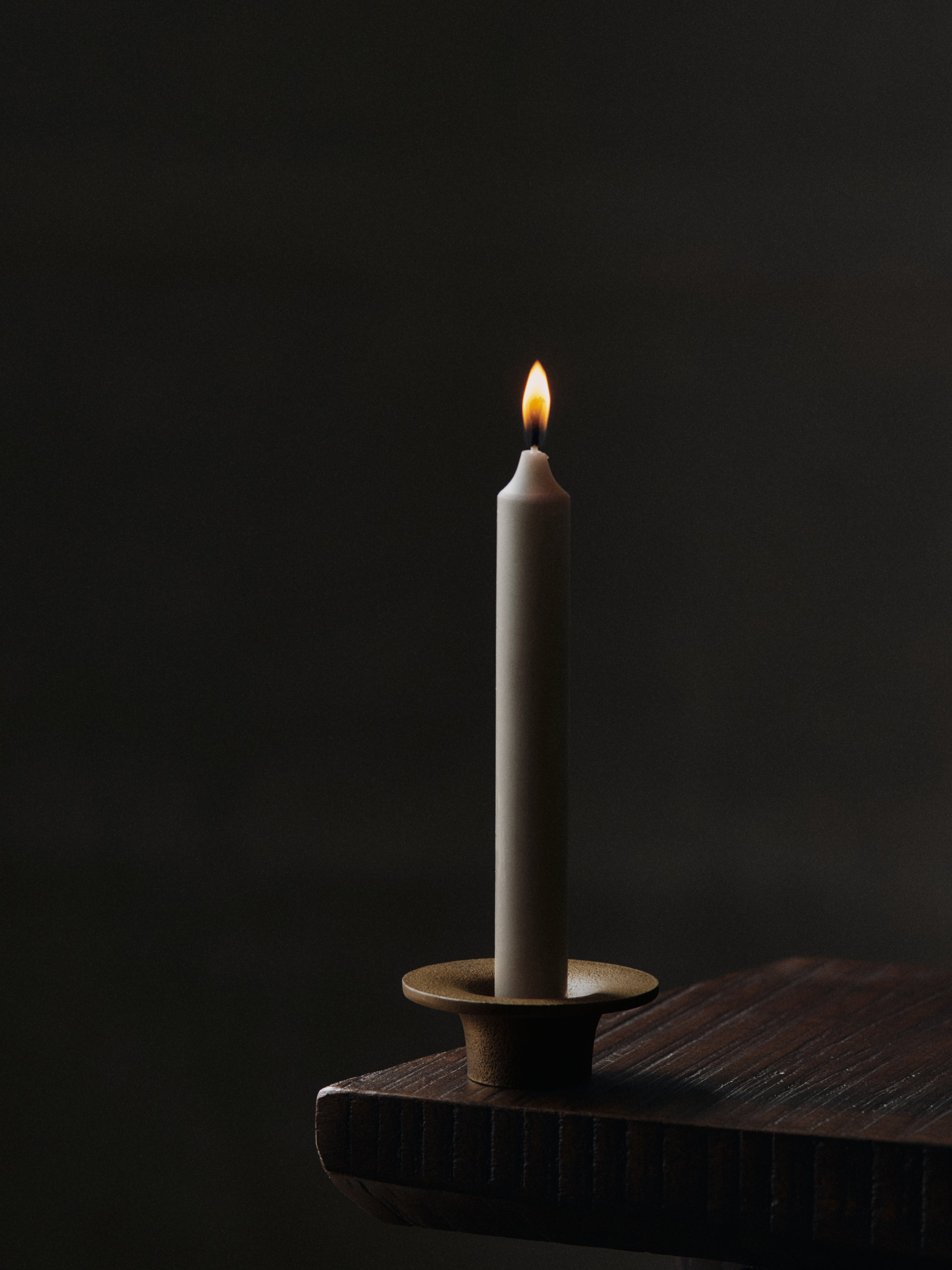 SOOTHE Candle Holder with a Brass Finish