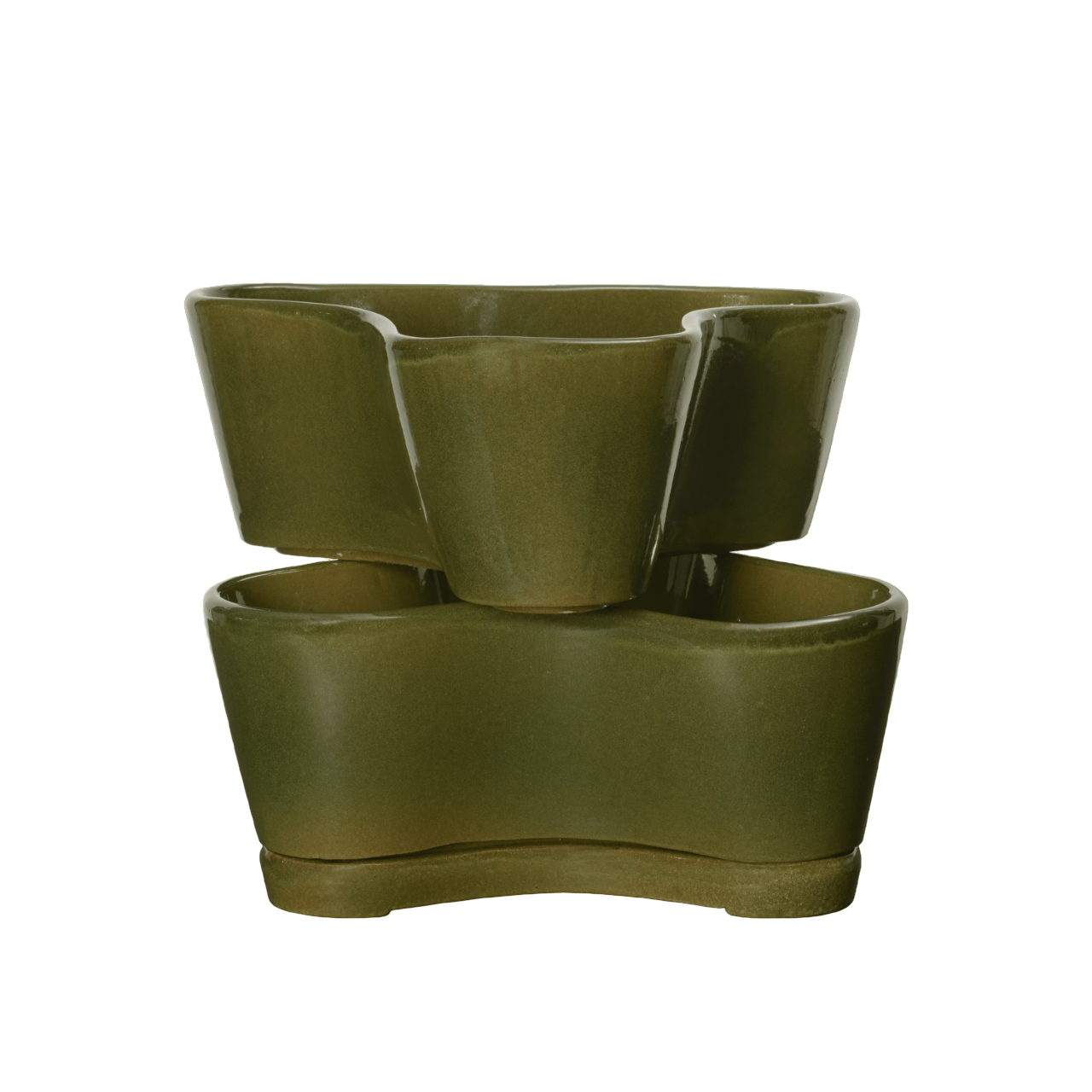 GEMI STACKABLE PLANTERS green pot set