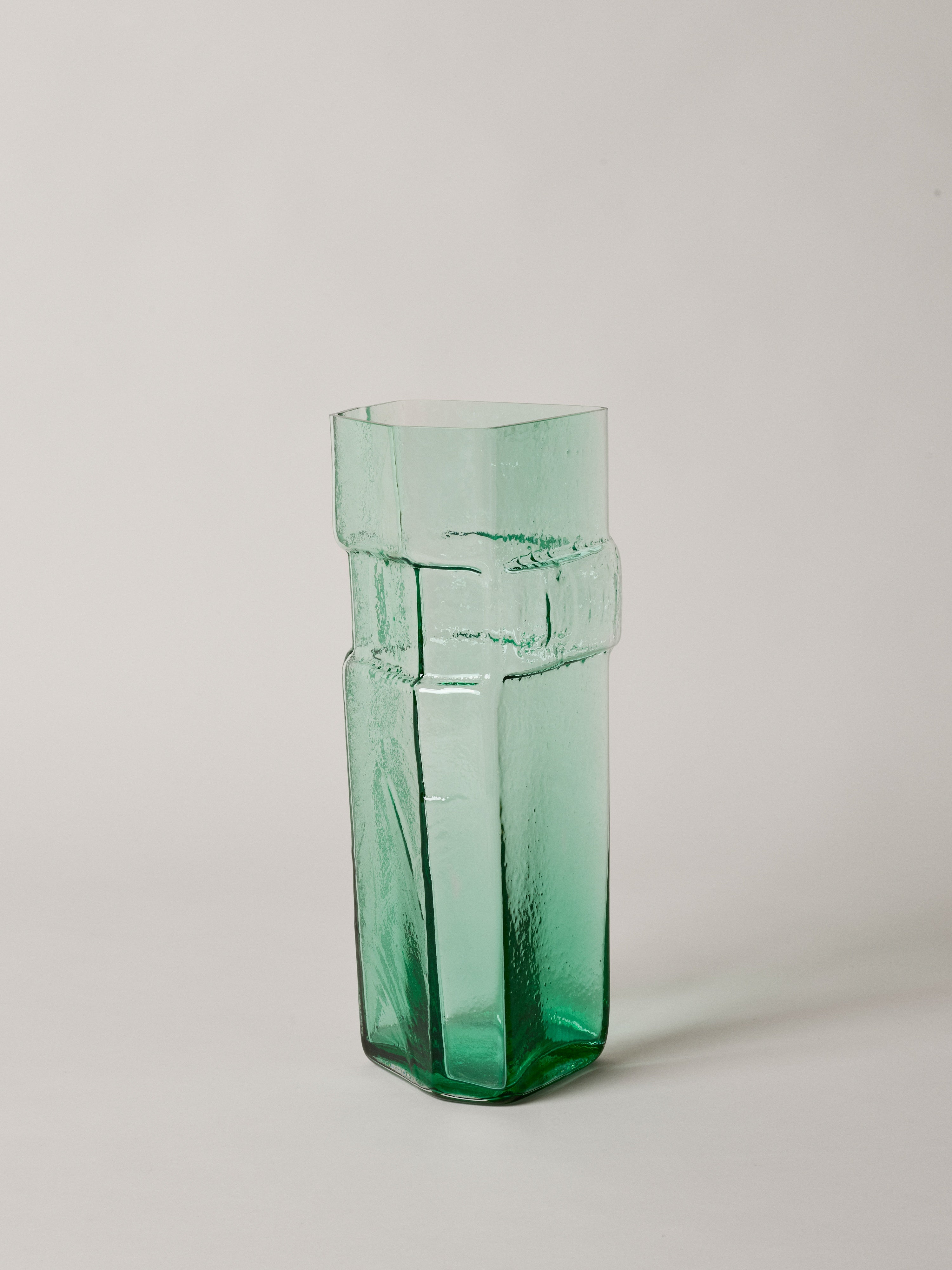 MURO TALL vase green glass