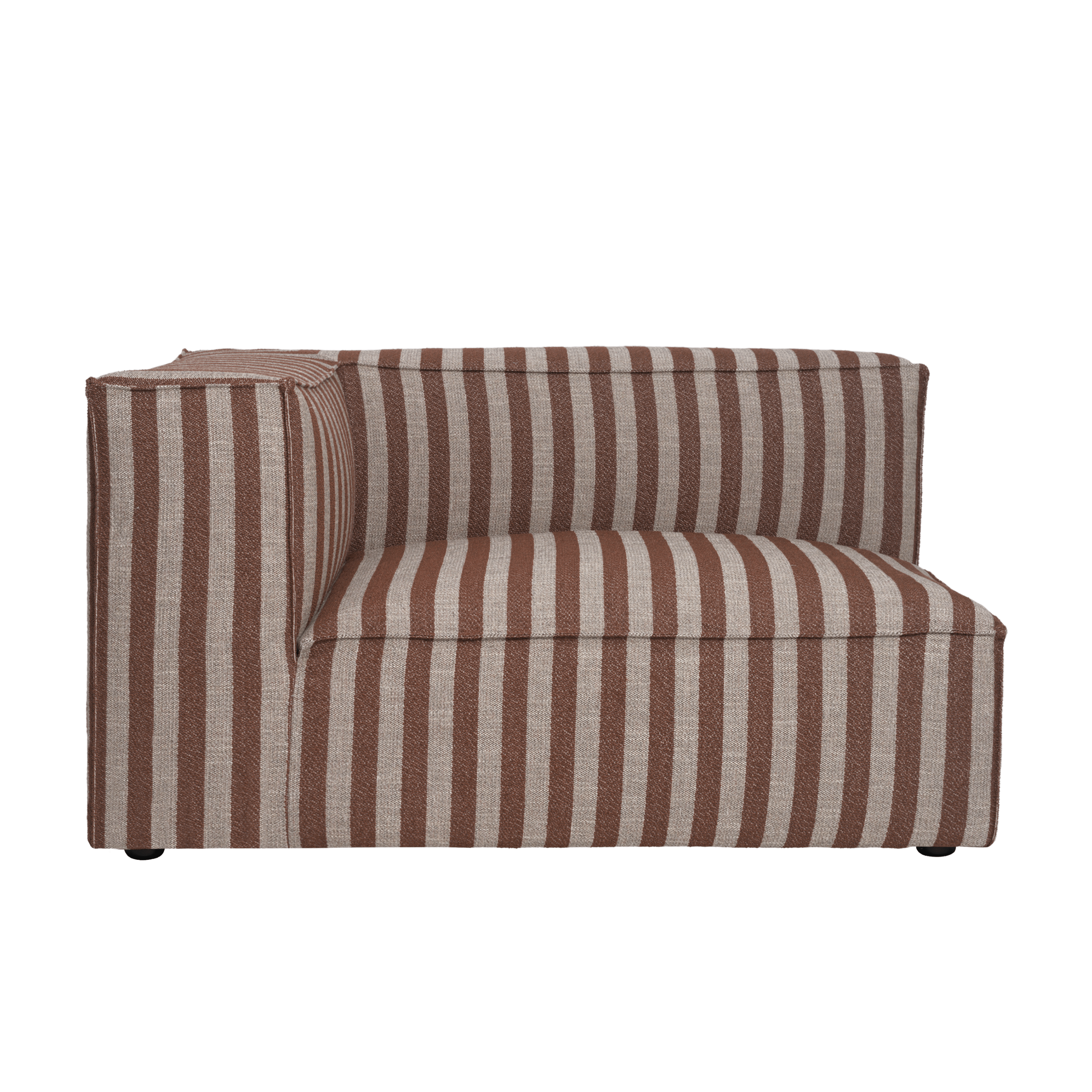 CATENA Louisiana Modular Sofa - Left-End Element in Chocolate with Marker