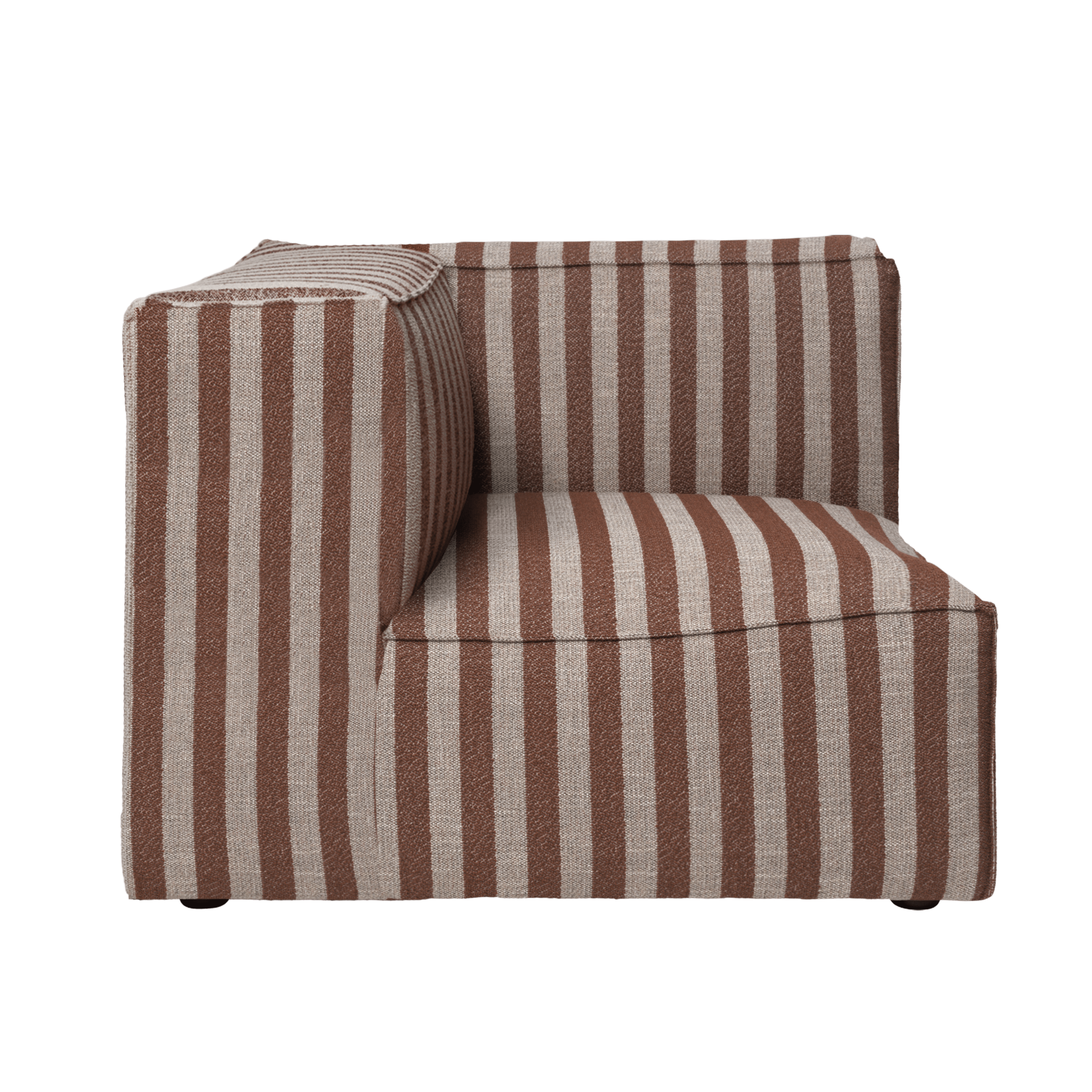 Modulares Sofa CATENA Louisiana - Eckelement in Schokoladenfarbe mit Sandton