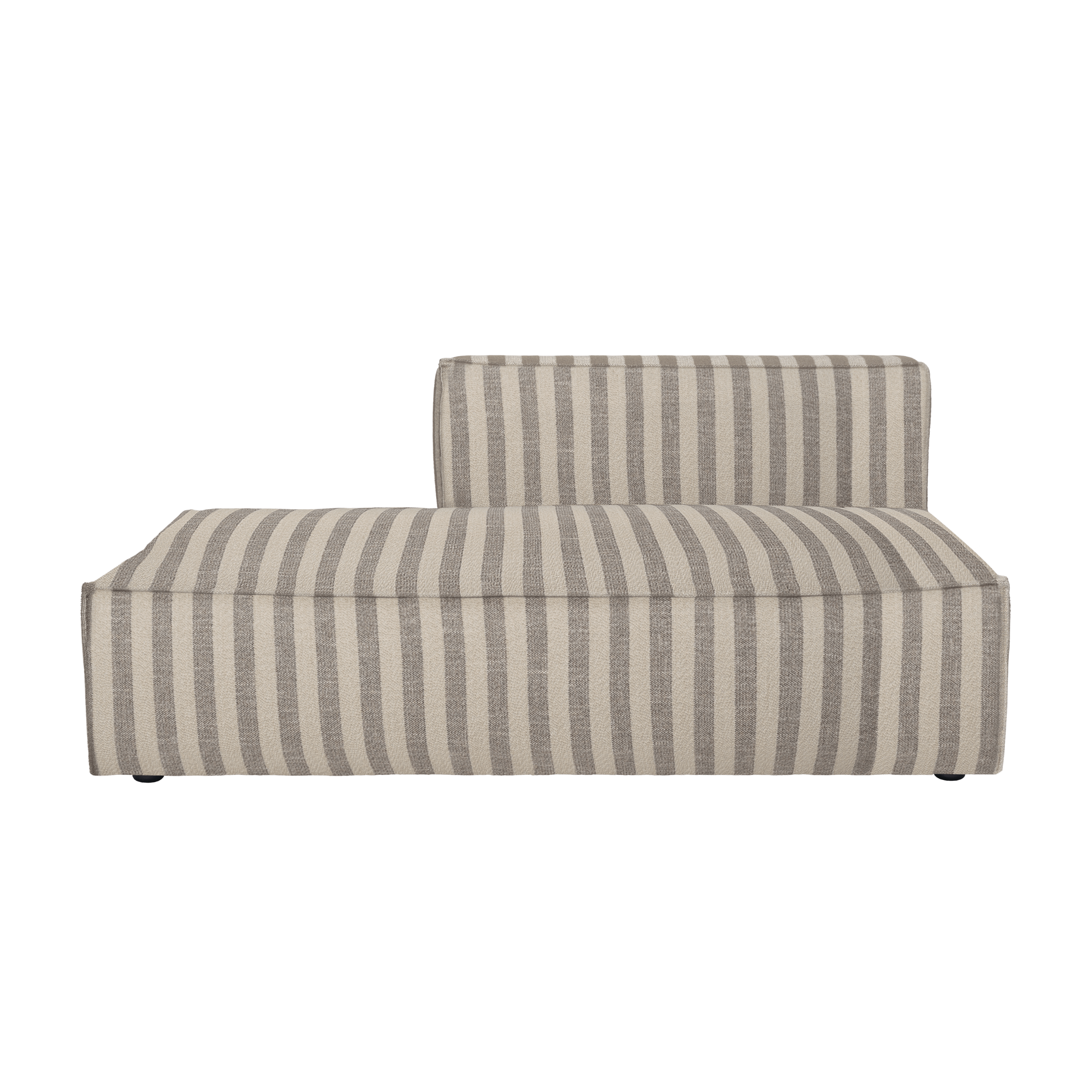 Modulares Sofa CATENA Louisiana - offenes Endelement links sandfarben mit gebrochenem Weiß