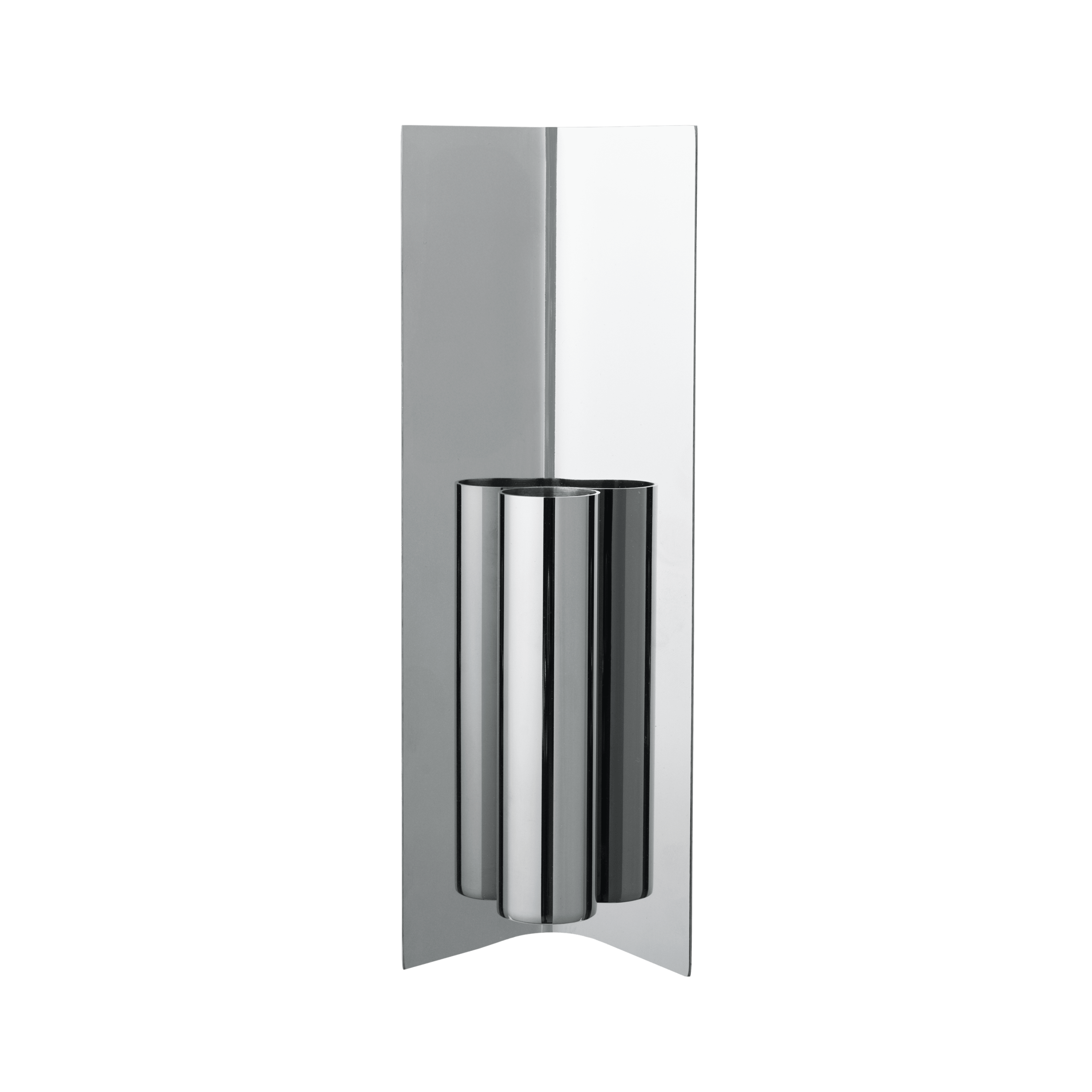 EDDY Wall Vase Polished Stainless Steel