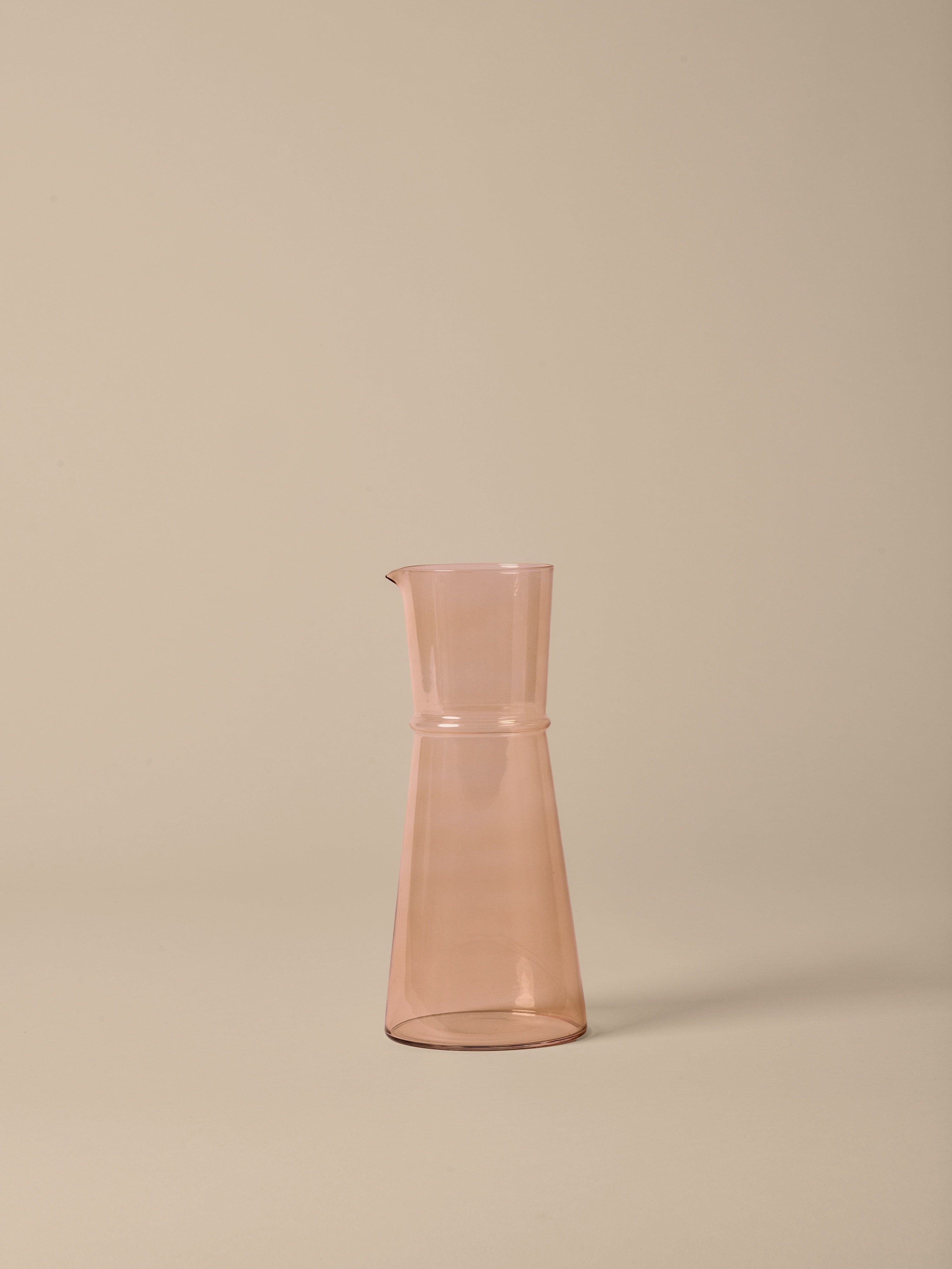 Boya Glass Carafe Transparent Pink