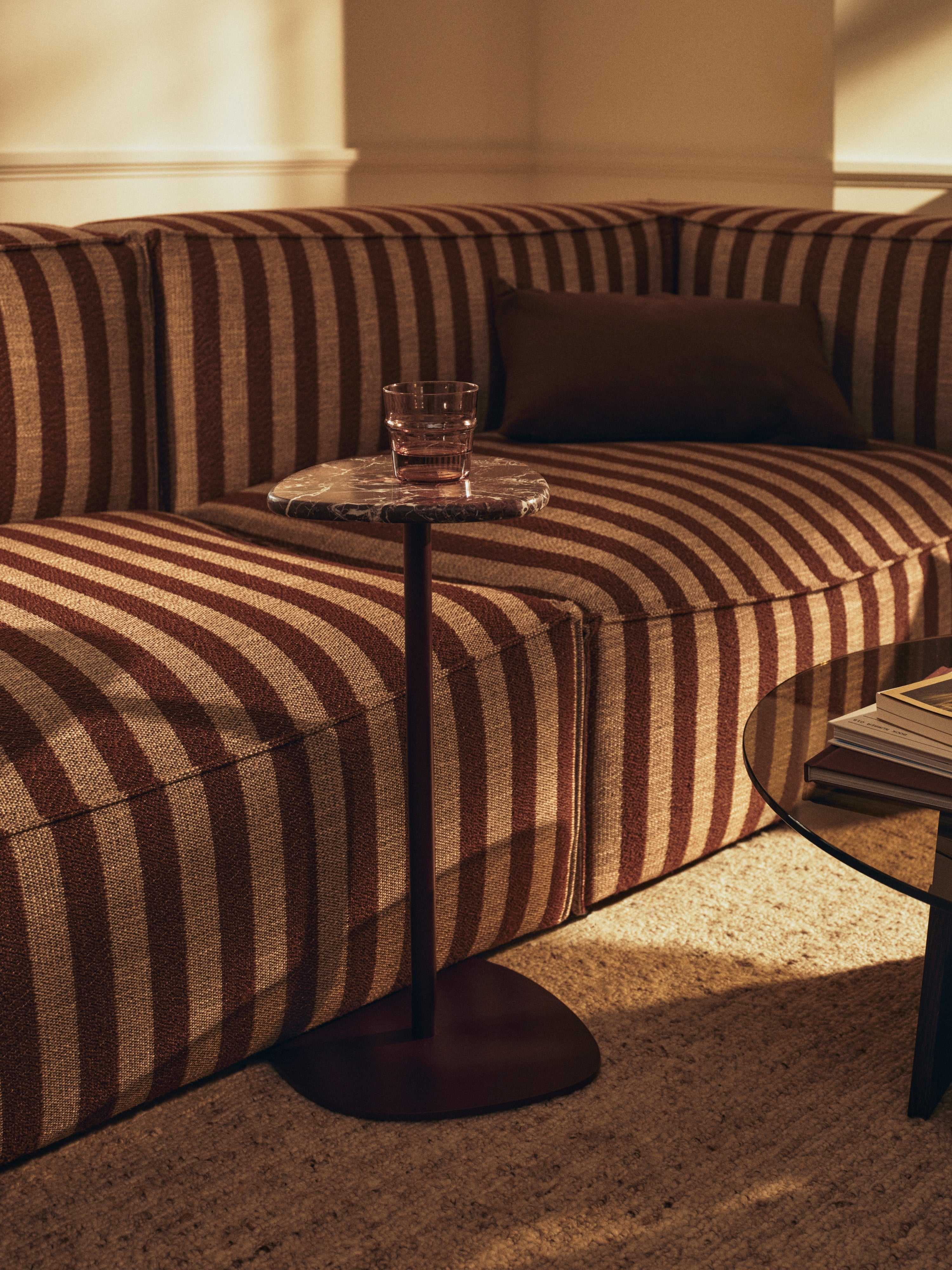 CATENA Louisiana Modular Sofa - Right-End Element in Sand with Broken White