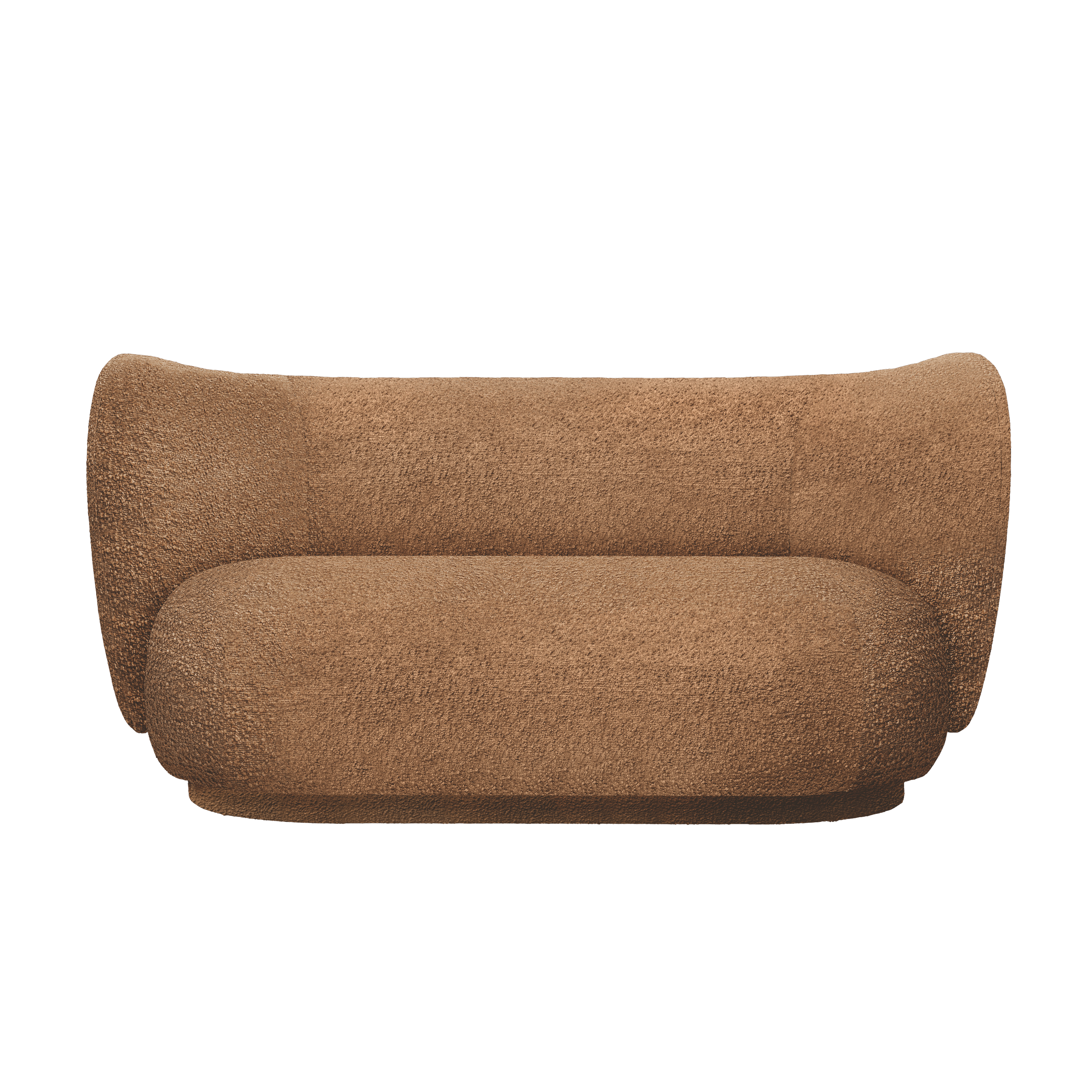 2-Seater Sofa RICO Coffee Bouclé