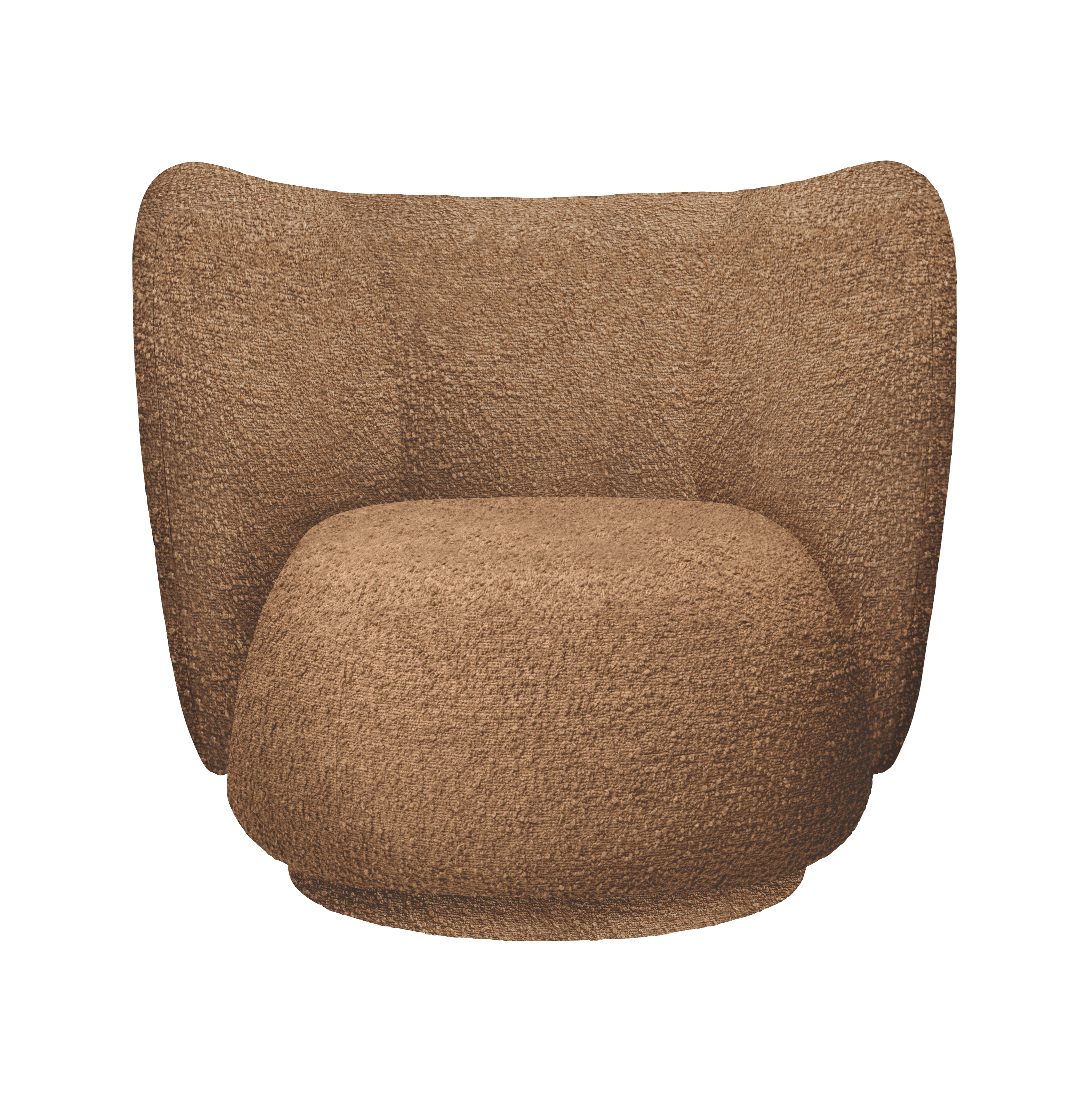 Drehstuhl RICO LOUNGE braun Boucle