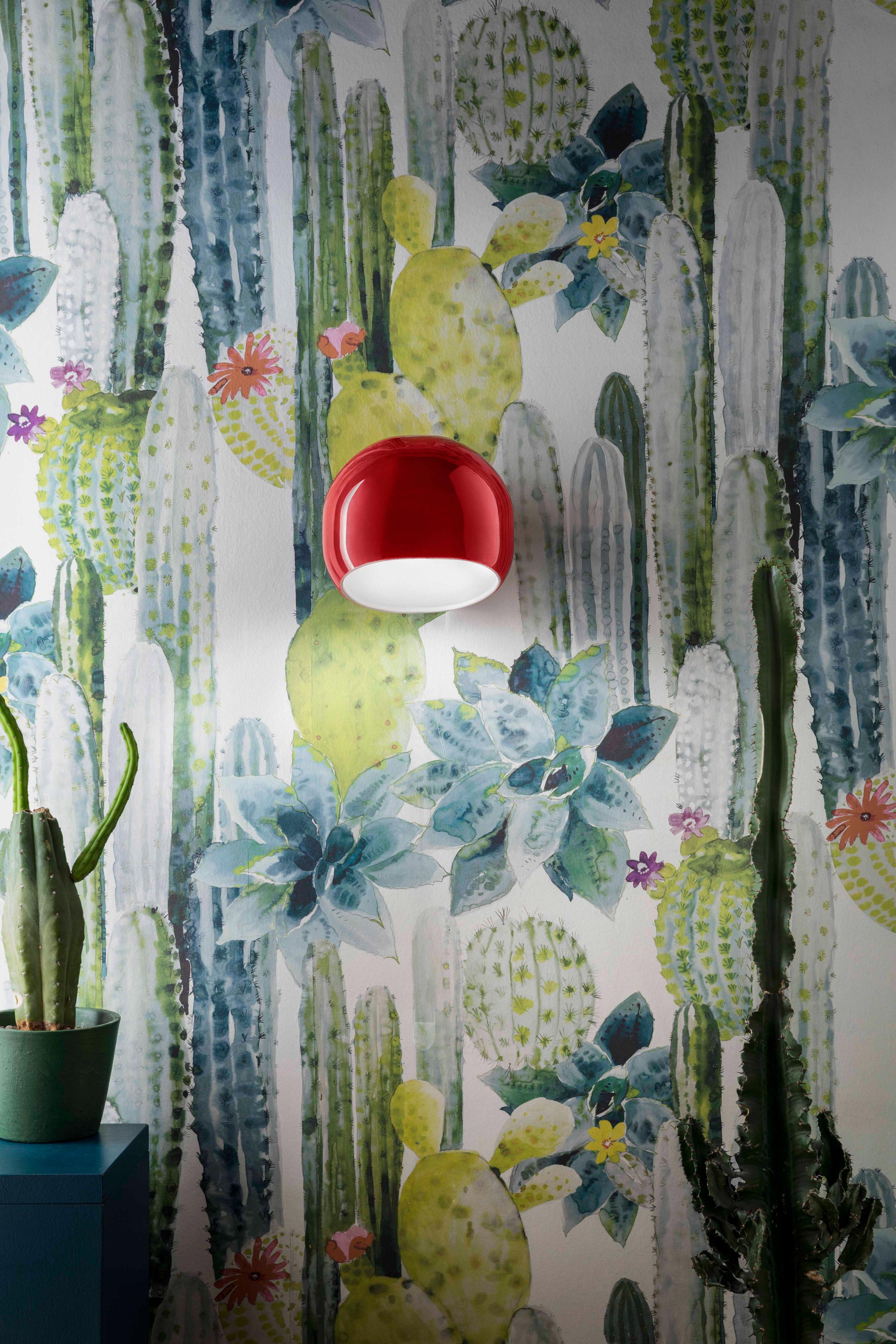 AYRTON blue ceramic wall lamp