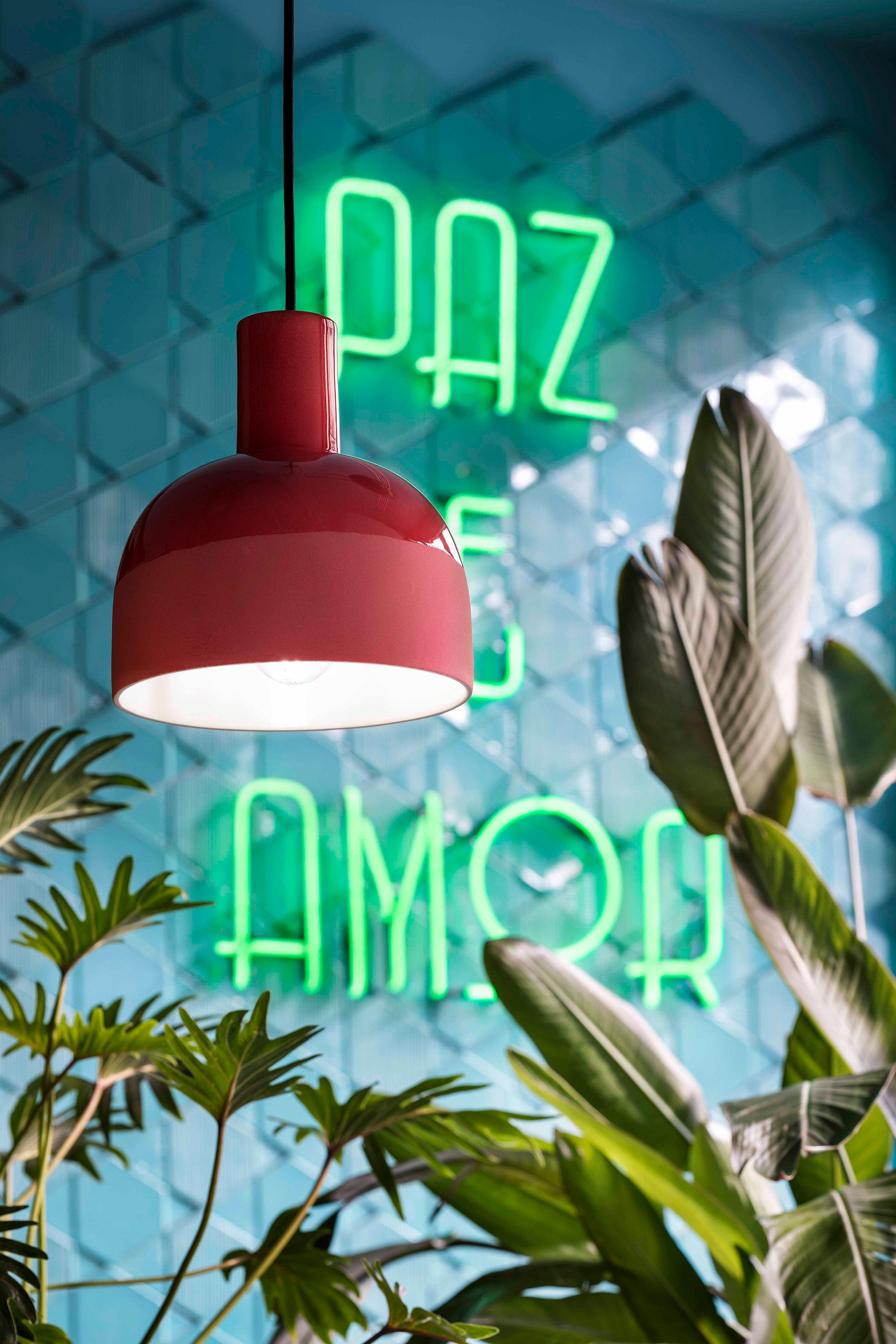 CAXIXI gray ceramic pendant lamp