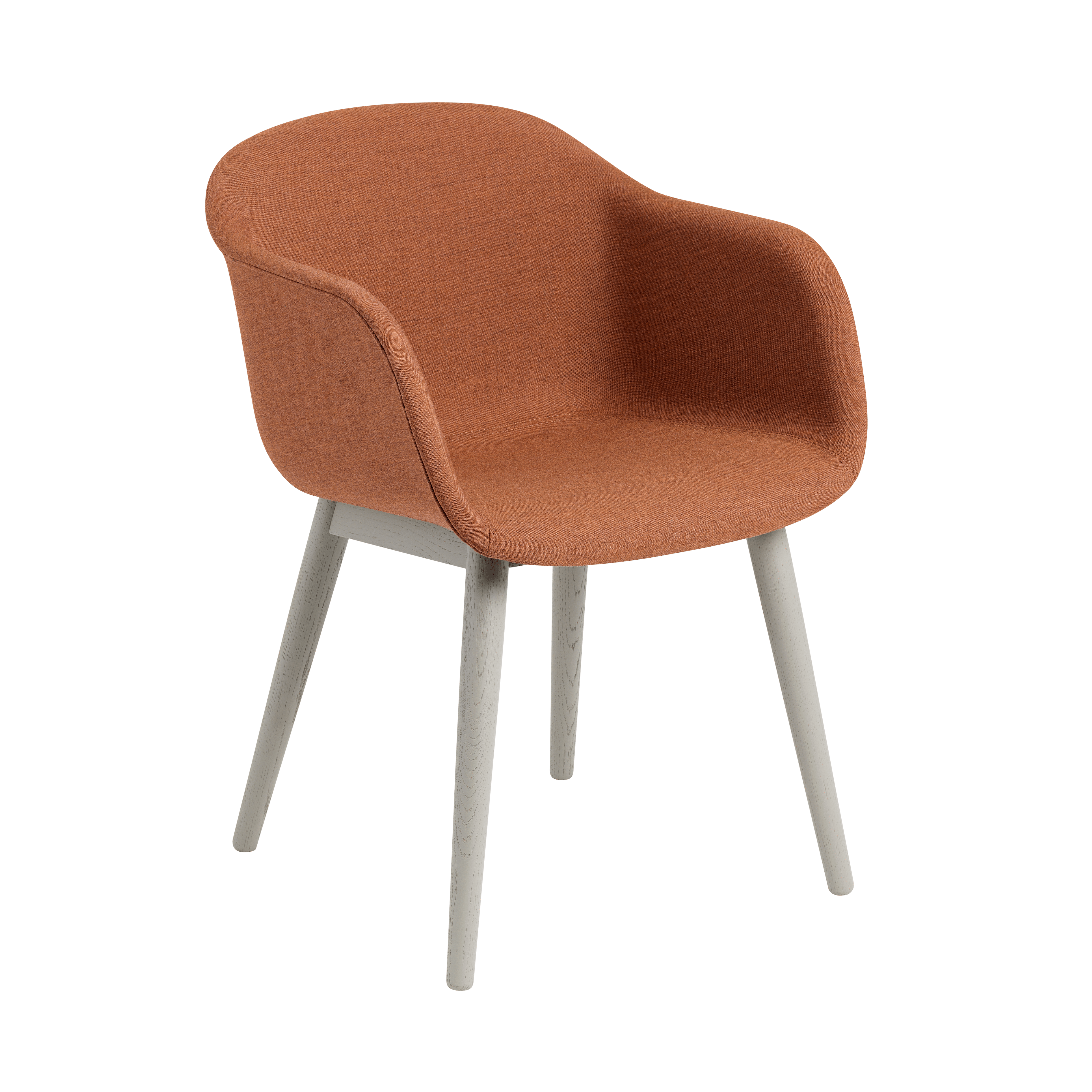 FIBER Armchair with Wooden Base - Customizable