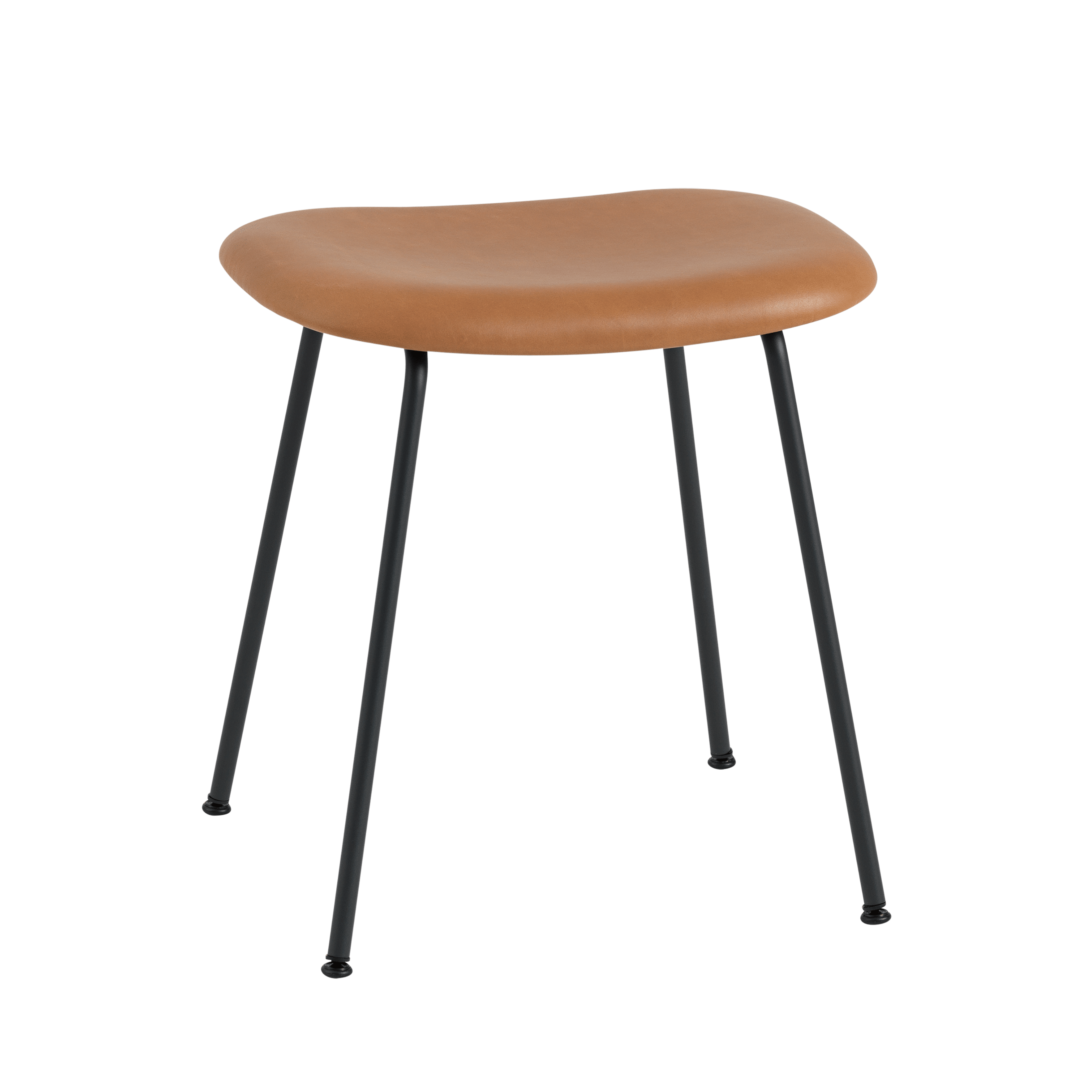 Personalisierbarer FIBER Hocker mit gepolstertem Sitz