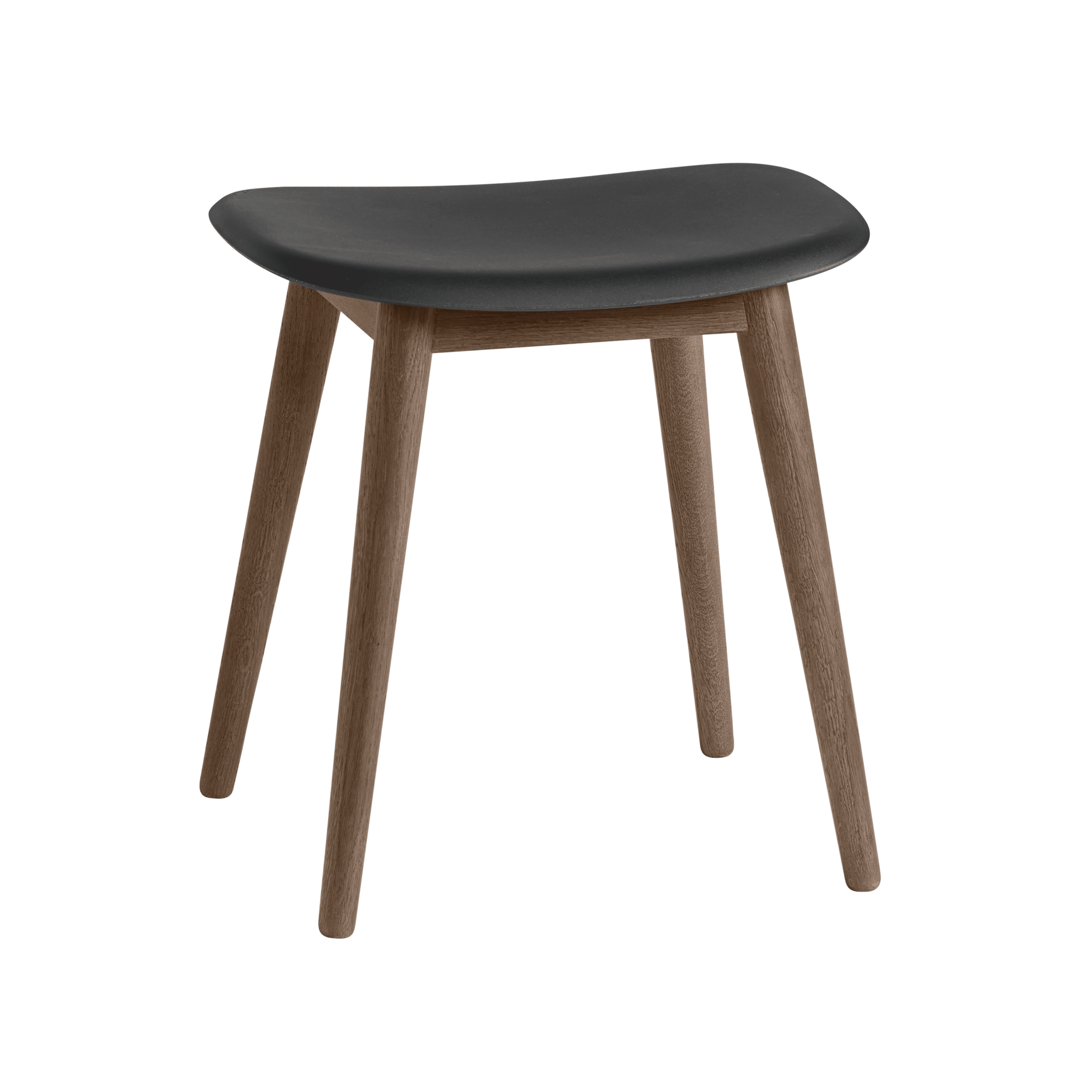 Personalized FIBER Stool with Wooden Base