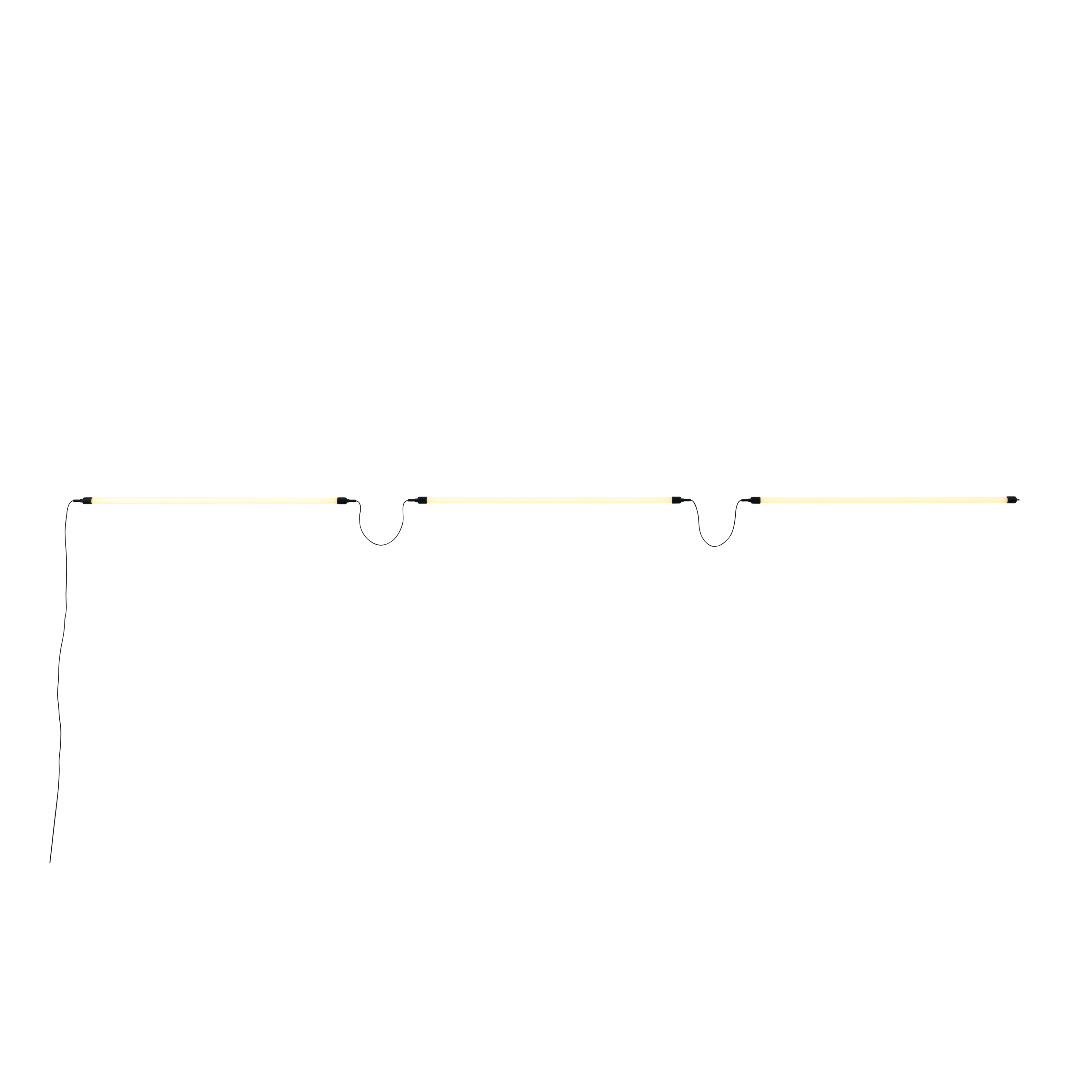 Lampa ścienna FINE - konfiguracja 4 czarny