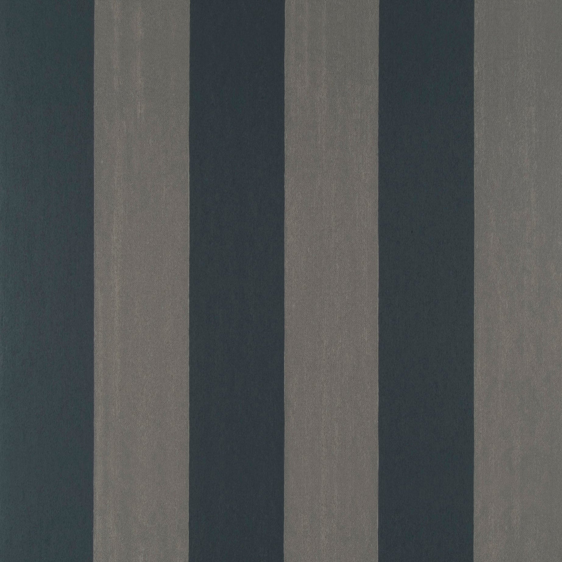 Textured wallpaper resembling canvas with a striped pattern in gray and navy