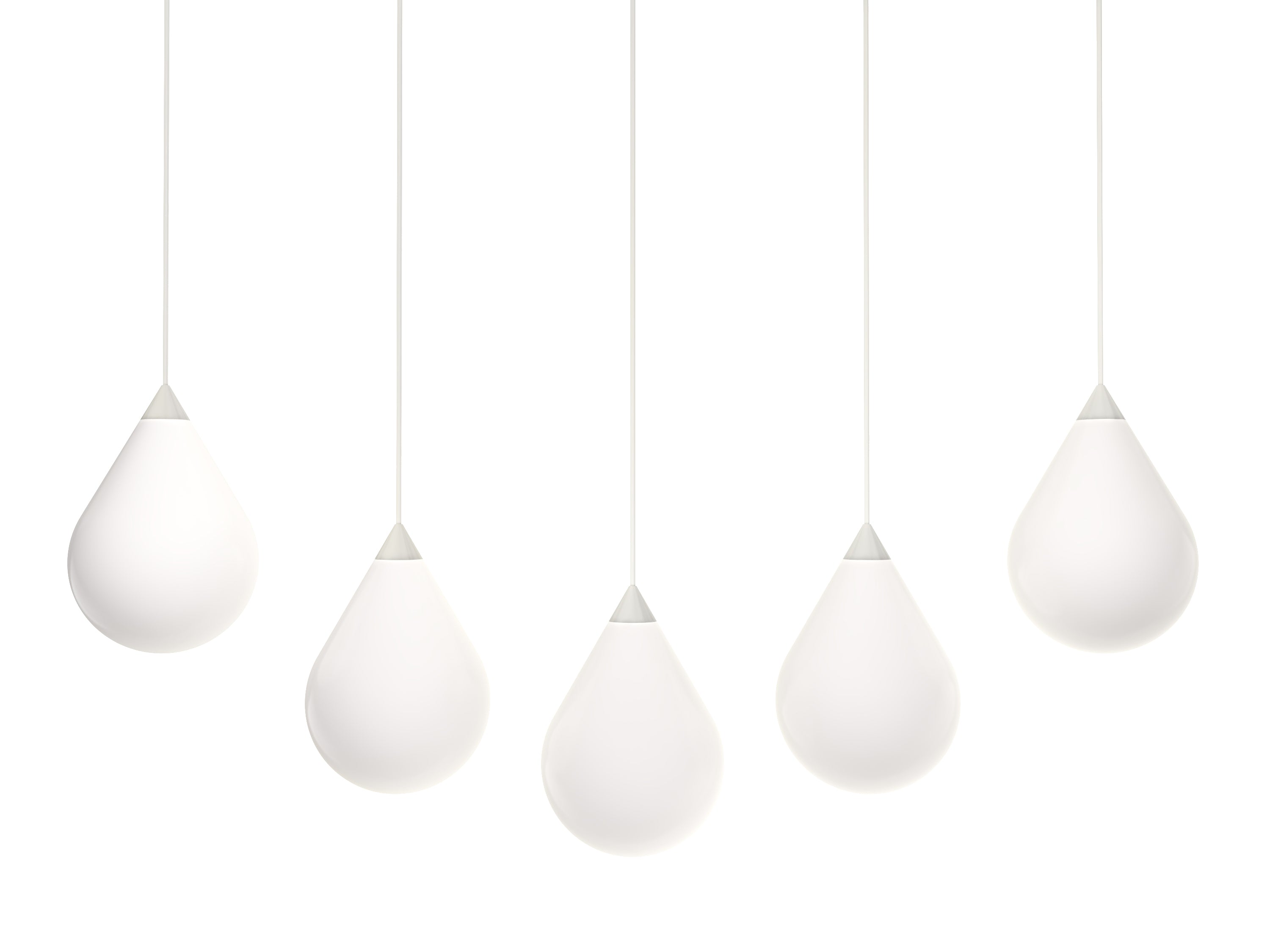 Lampa wisząca FLARE BEAD opalowy klosz