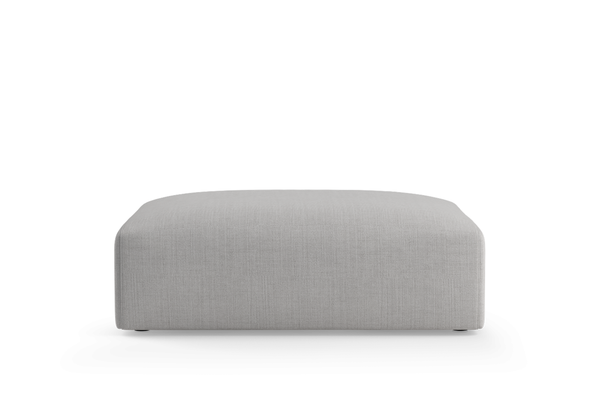 FLAVIO Upholstered 2-Seater Pouf