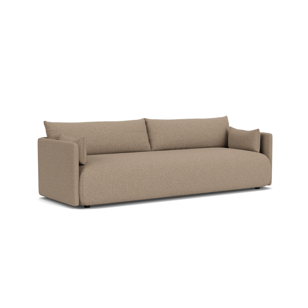 3-seater OFFSET sofa brown
