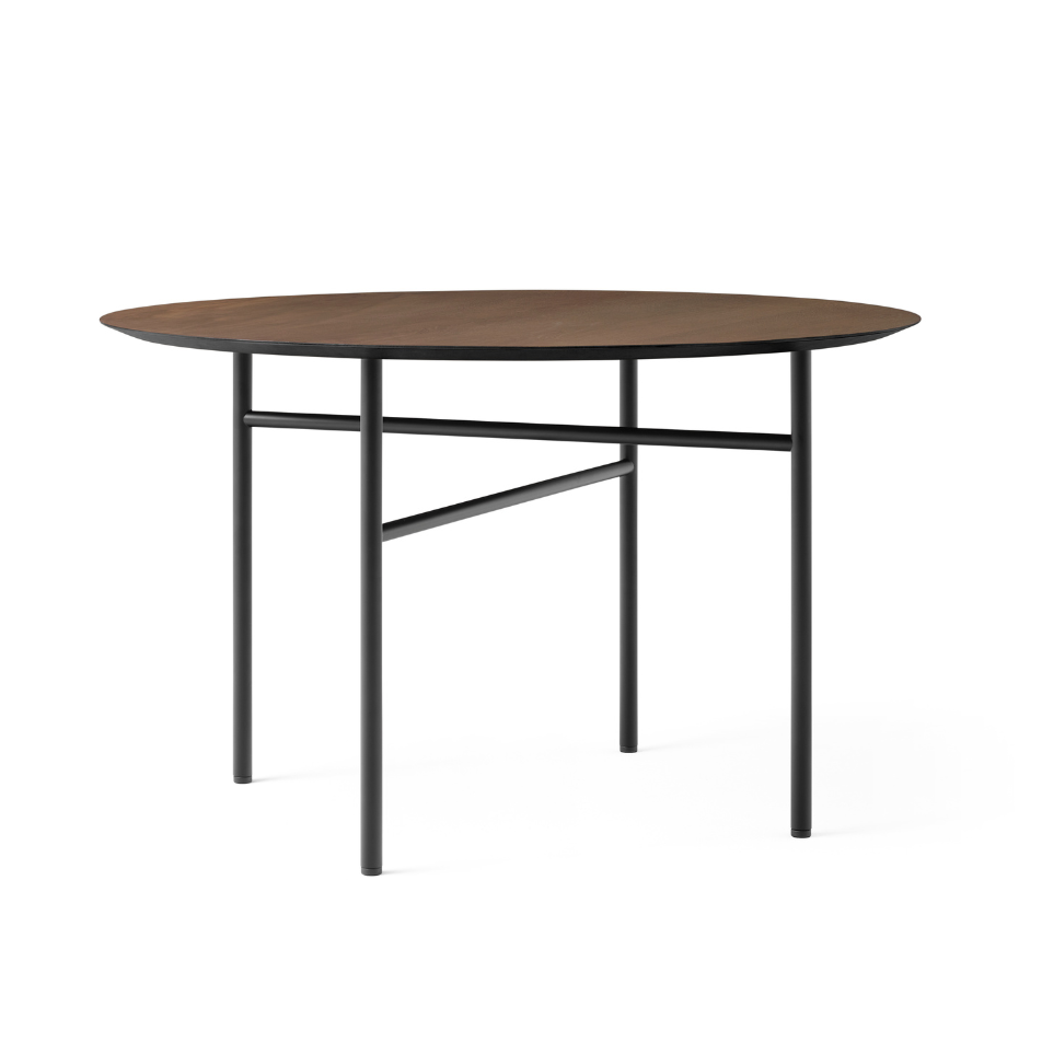 Runder Tisch SNAREGADE dunkles Eichenfurnier