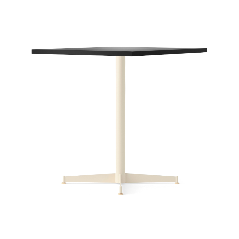 Kaffeetisch NOOK schwarz Eichenfurnier mit cremefarbener Basis