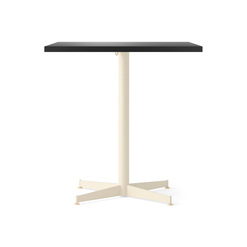 Kaffeetisch NOOK schwarz Eichenfurnier mit cremefarbener Basis