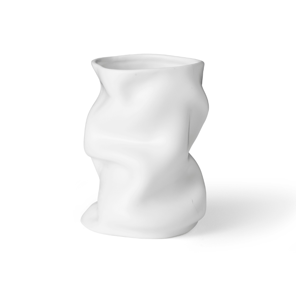 Vase COLLAPSE weiße Keramik