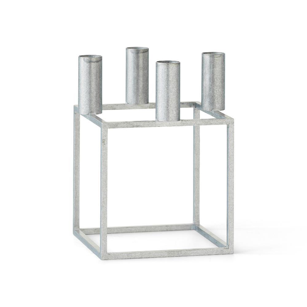 Silver KUBUS Candle Holder